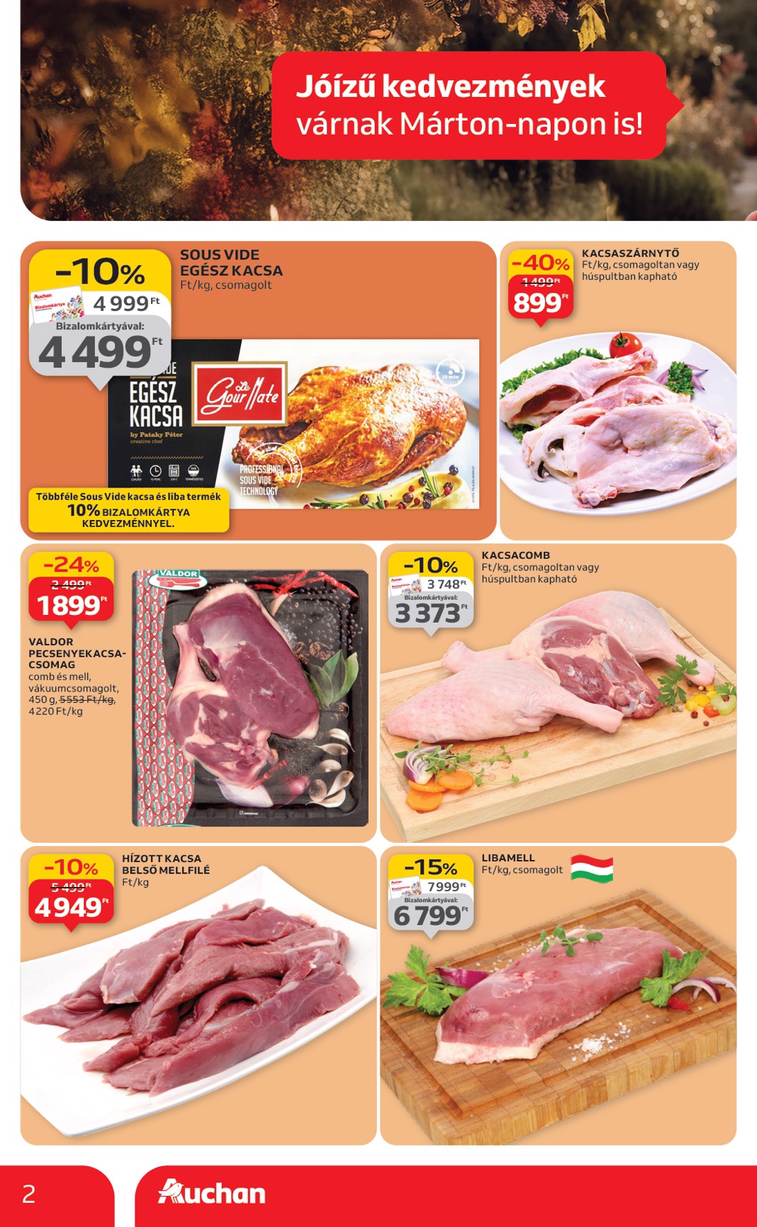 auchan - Auchan szupermarket akciós újság, érvényes 11.06. - 11.12. - page: 2