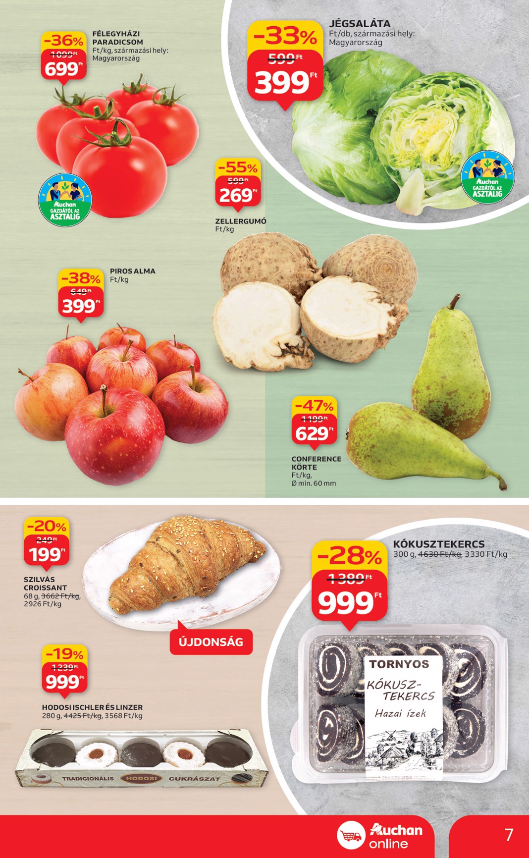 auchan - Auchan szupermarket akciós újság, érvényes 11.06. - 11.12. - page: 7