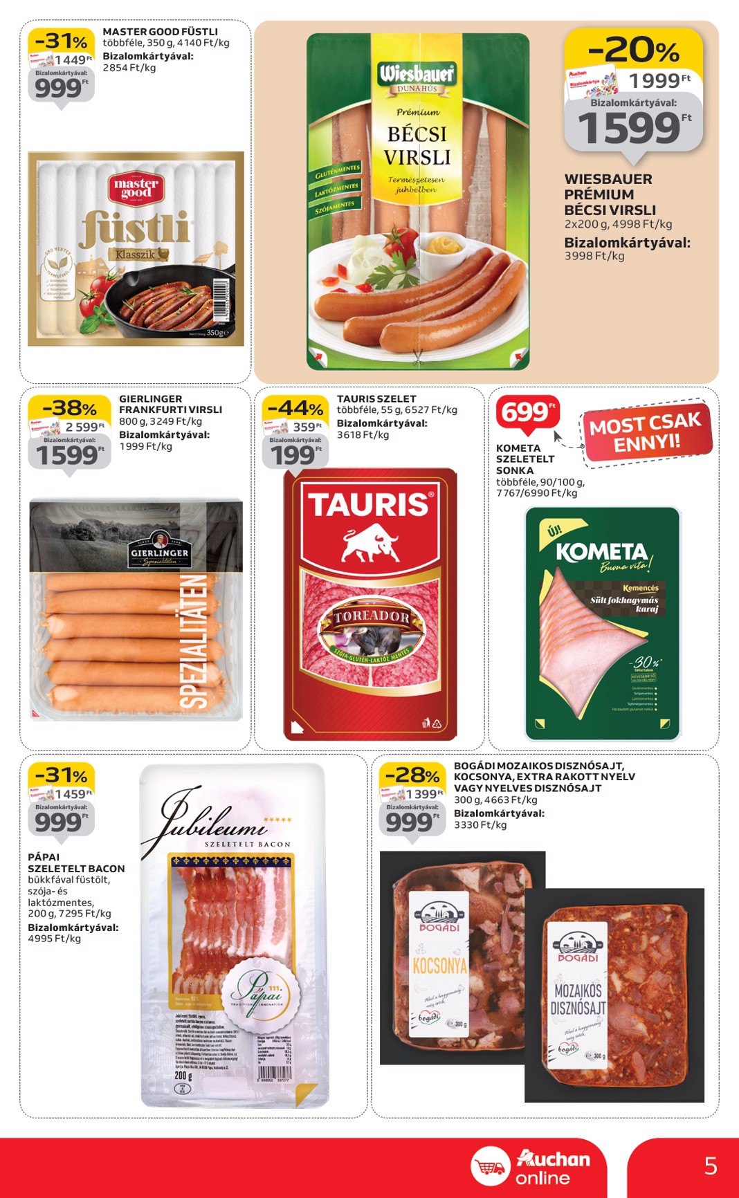 auchan - Auchan szupermarket akciós újság, érvényes 11.06. - 11.12. - page: 5