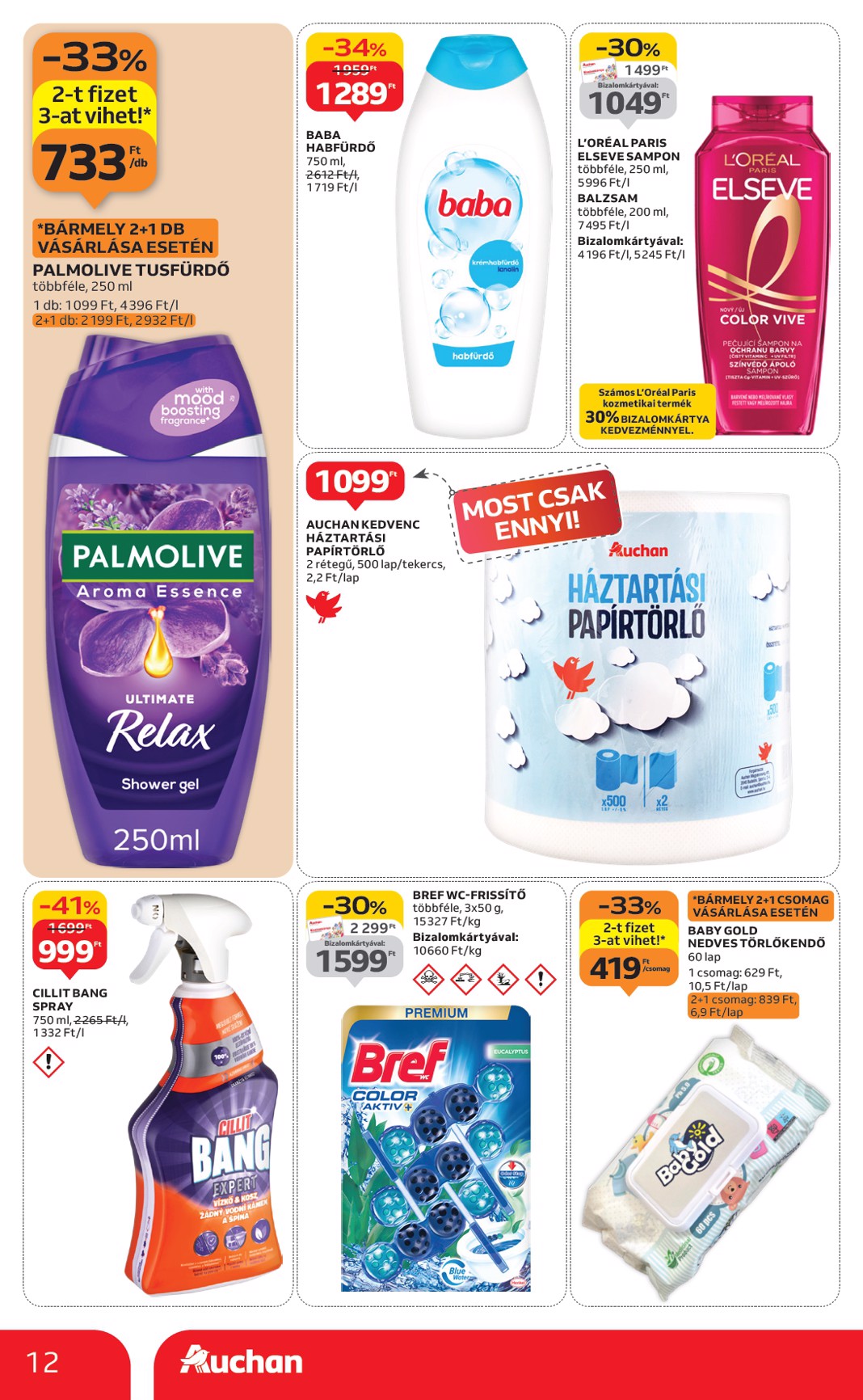 auchan - Auchan szupermarket akciós újság, érvényes 11.06. - 11.12. - page: 12