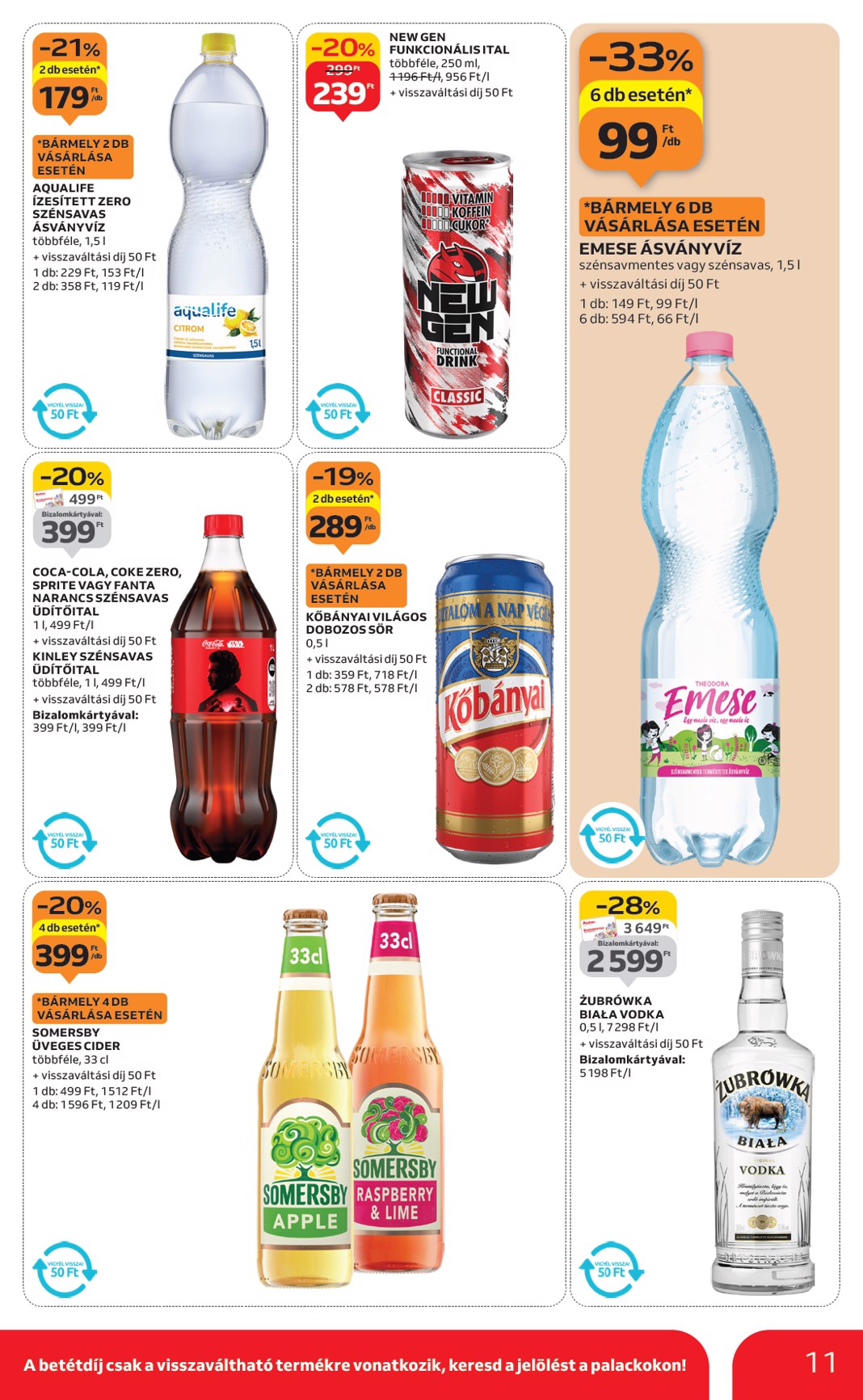 auchan - Auchan szupermarket akciós újság, érvényes 11.06. - 11.12. - page: 11