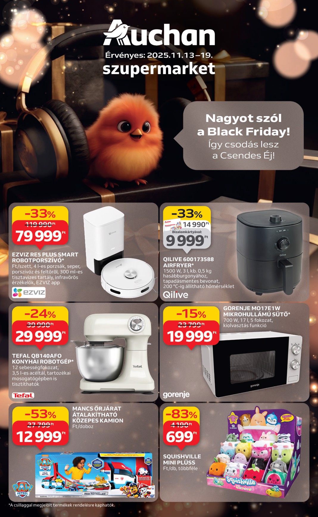 auchan - Auchan Szupermarket - Black Friday akciós újság, érvényes 11.13. - 11.19.