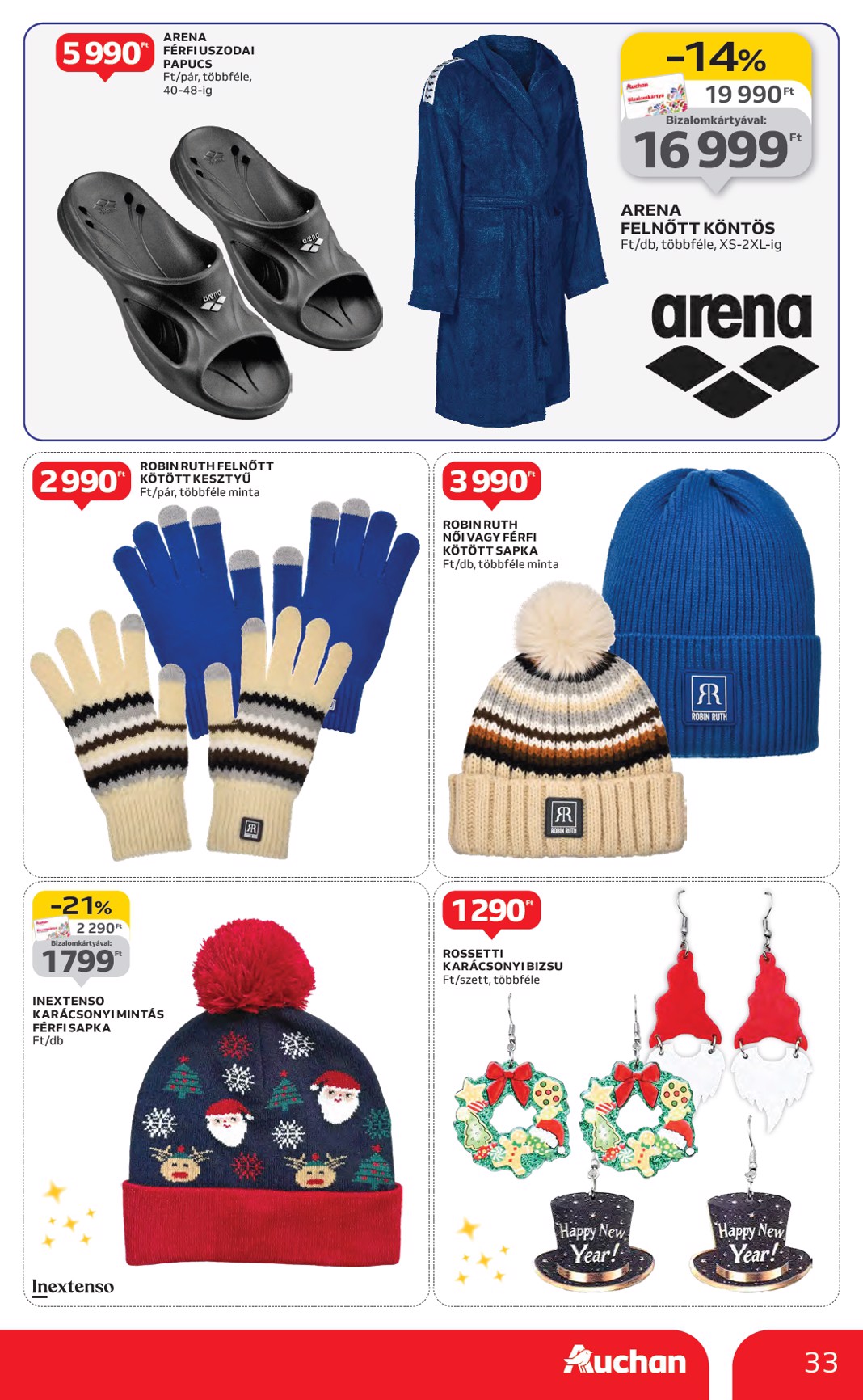 auchan - Auchan - Karácsonyi ajándék ajánlataink akciós újság, érvényes 11.13. - 12.24. - page: 33