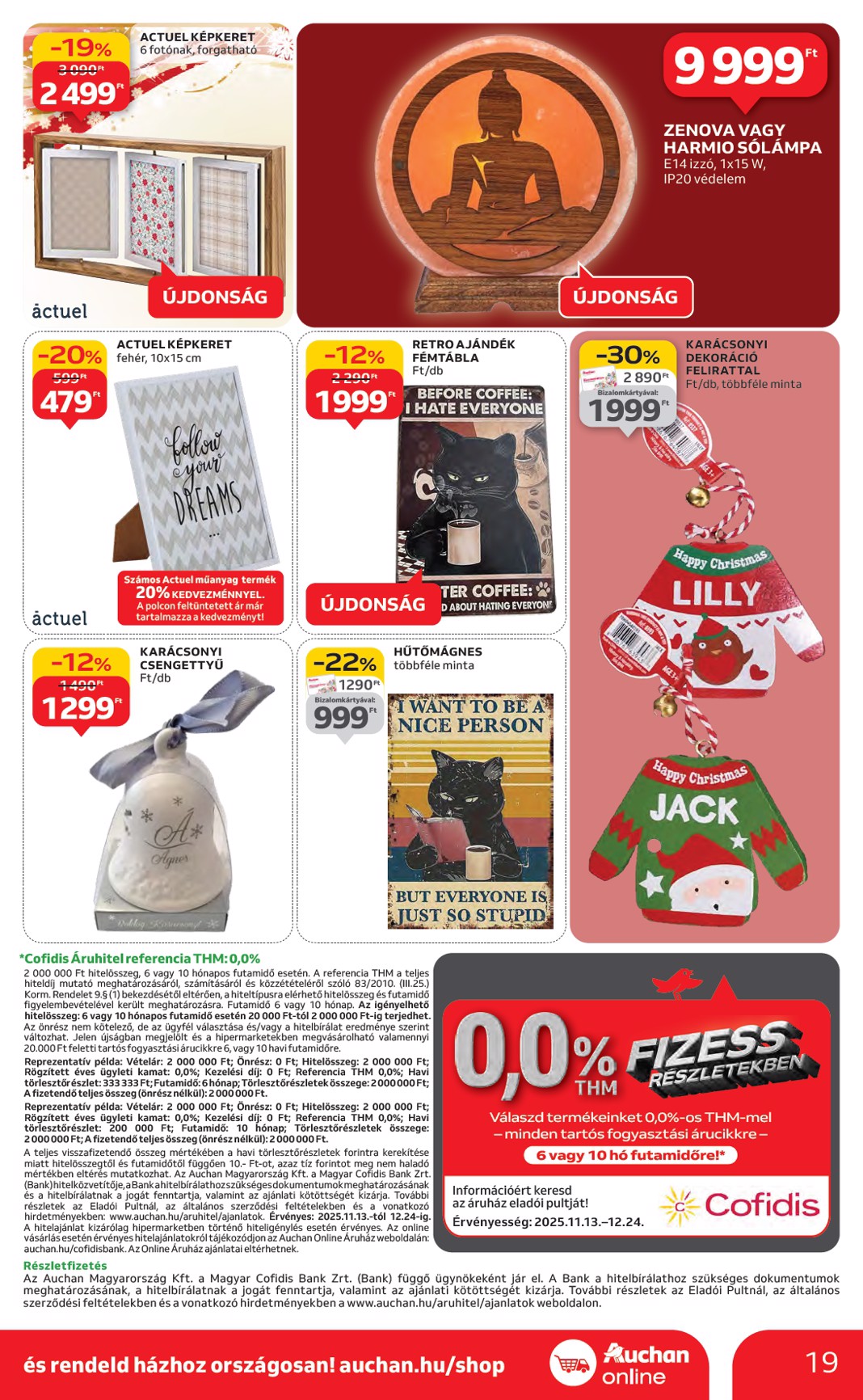 auchan - Auchan - Karácsonyi ajándék ajánlataink akciós újság, érvényes 11.13. - 12.24. - page: 19