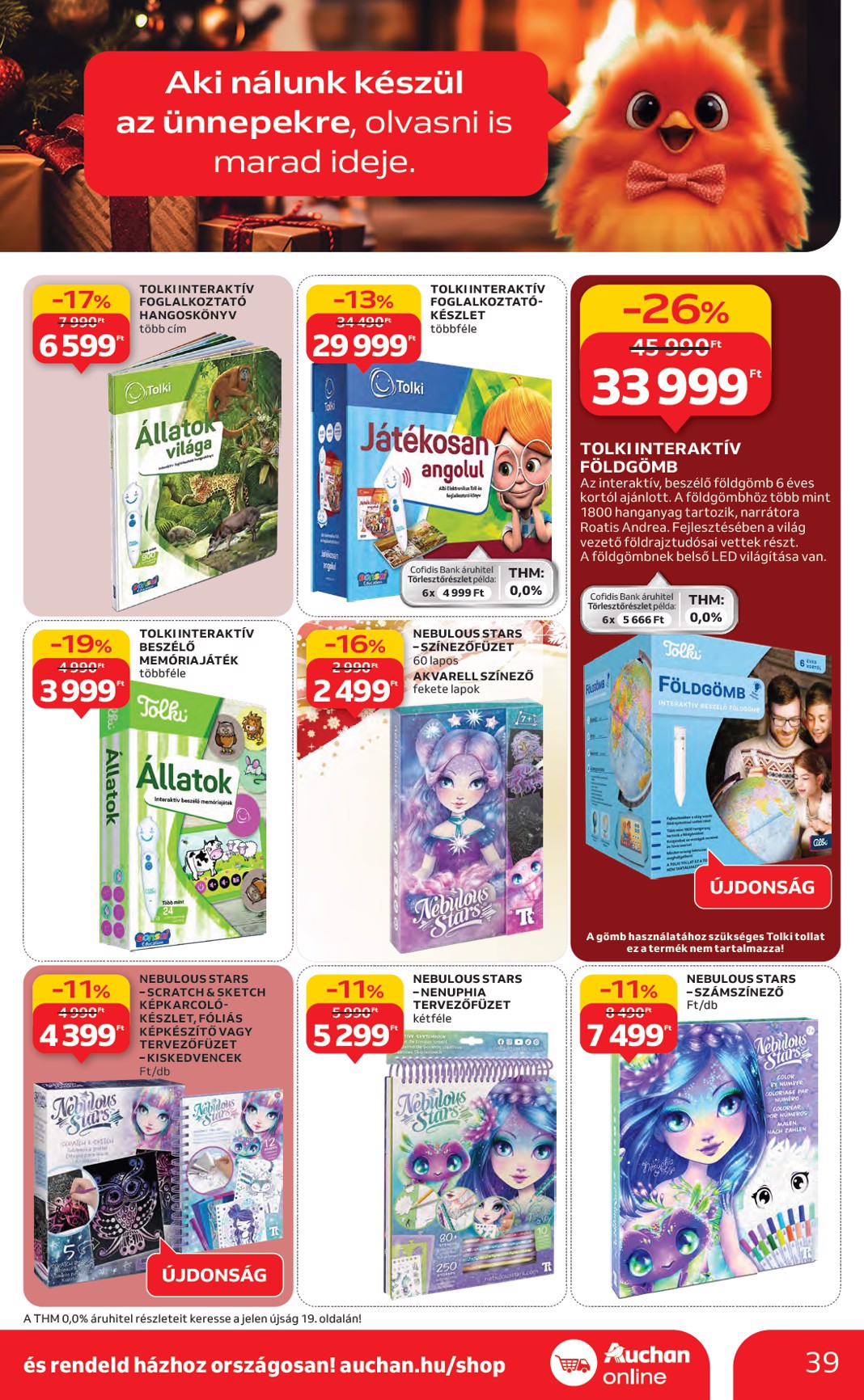 auchan - Auchan - Karácsonyi ajándék ajánlataink akciós újság, érvényes 11.13. - 12.24. - page: 39