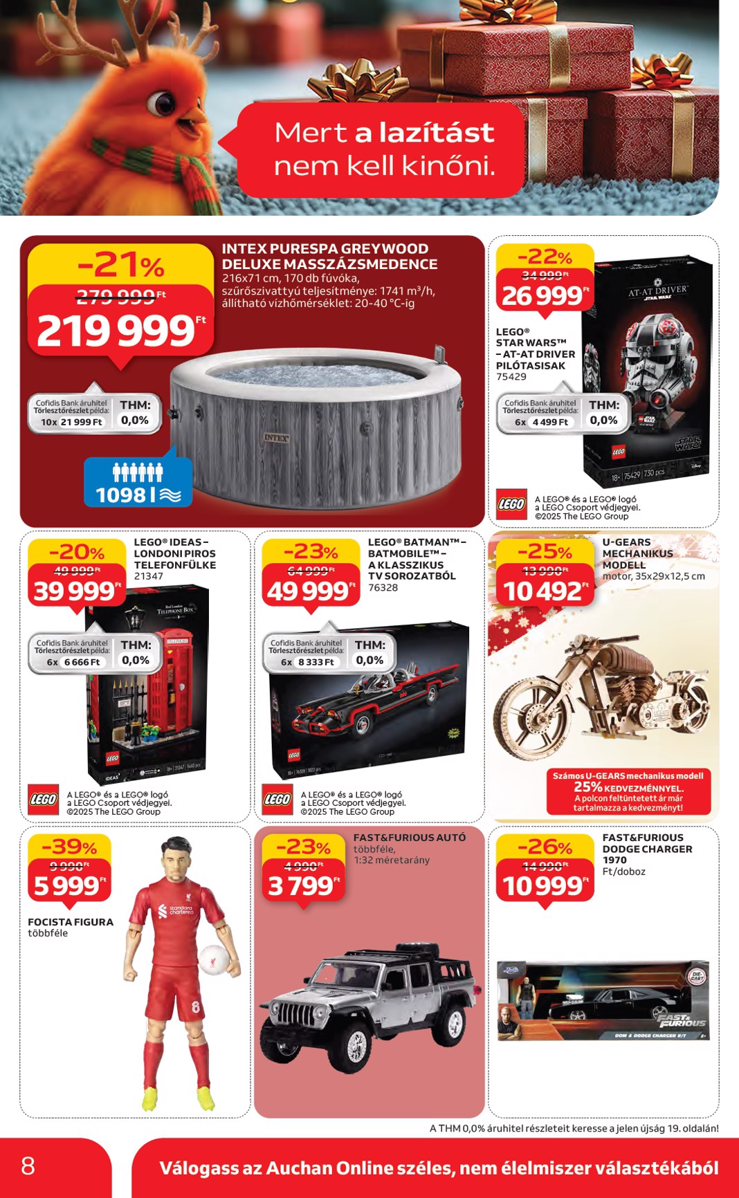 auchan - Auchan - Karácsonyi ajándék ajánlataink akciós újság, érvényes 11.13. - 12.24. - page: 8