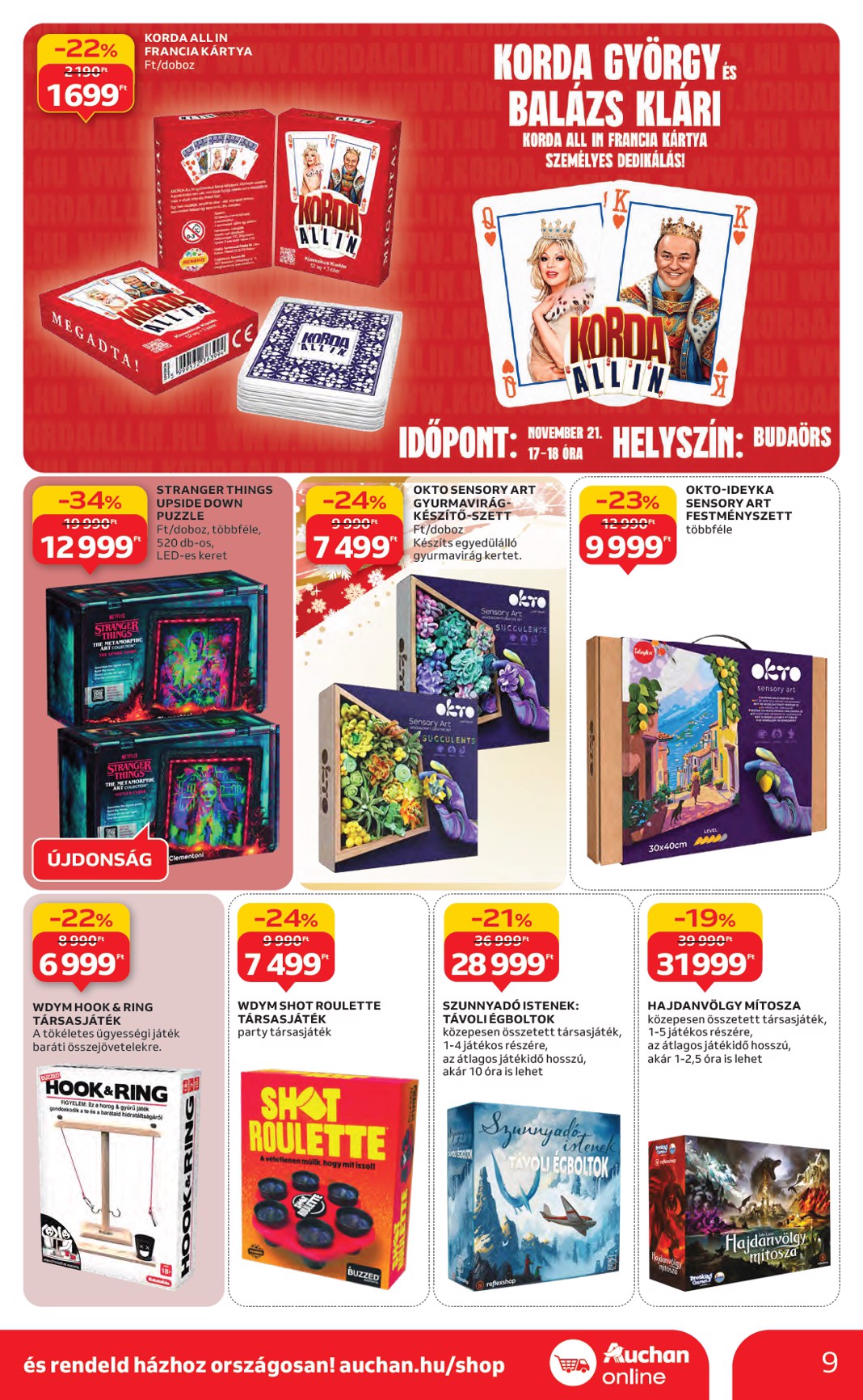 auchan - Auchan - Karácsonyi ajándék ajánlataink akciós újság, érvényes 11.13. - 12.24. - page: 9