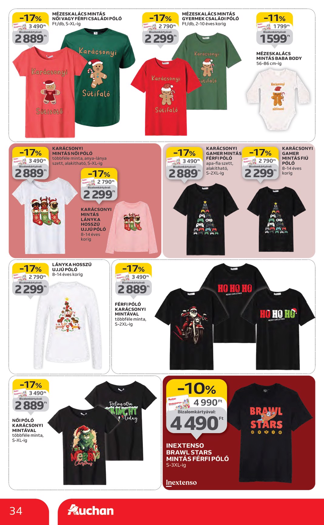 auchan - Auchan - Karácsonyi ajándék ajánlataink akciós újság, érvényes 11.13. - 12.24. - page: 34