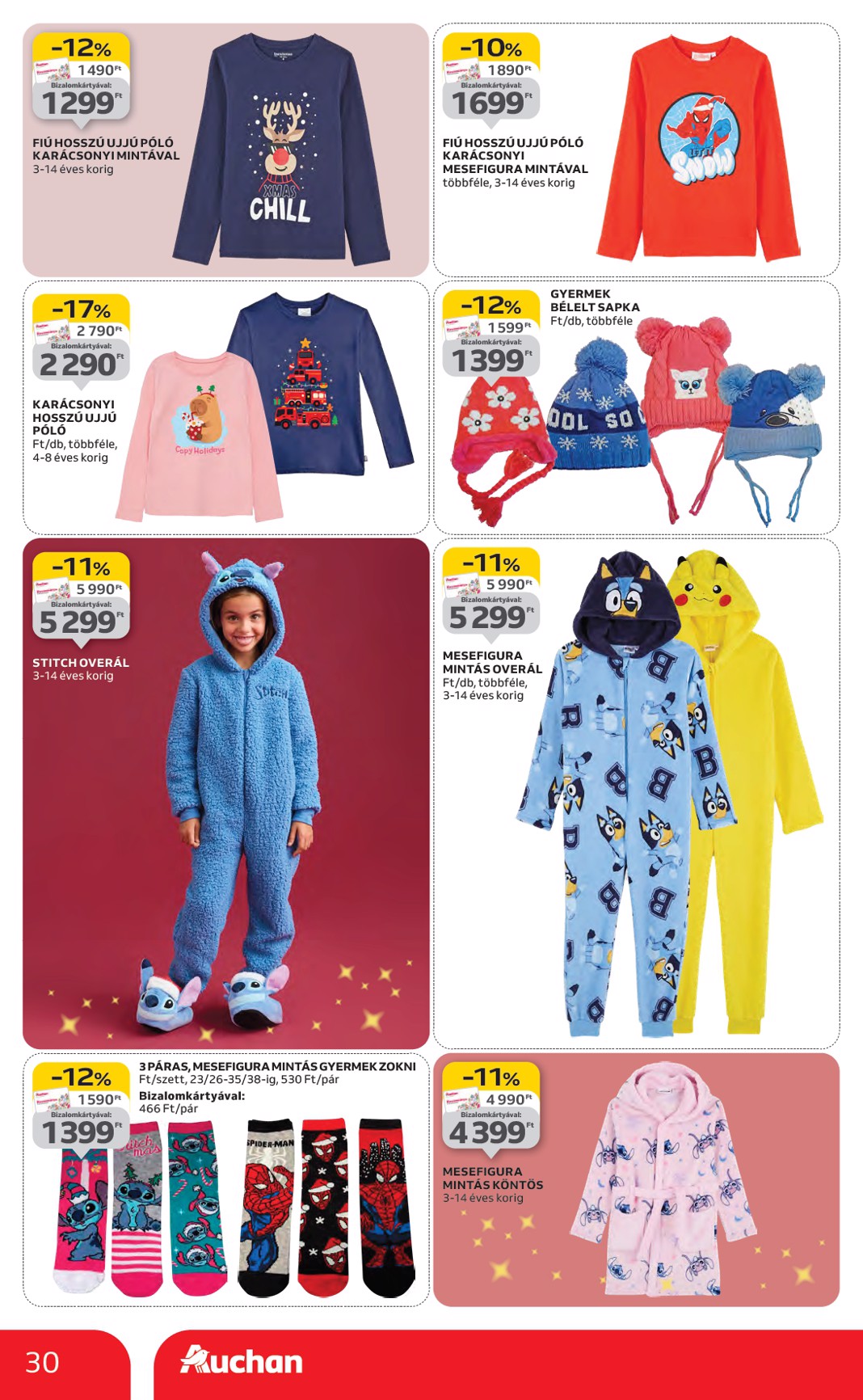 auchan - Auchan - Karácsonyi ajándék ajánlataink akciós újság, érvényes 11.13. - 12.24. - page: 30