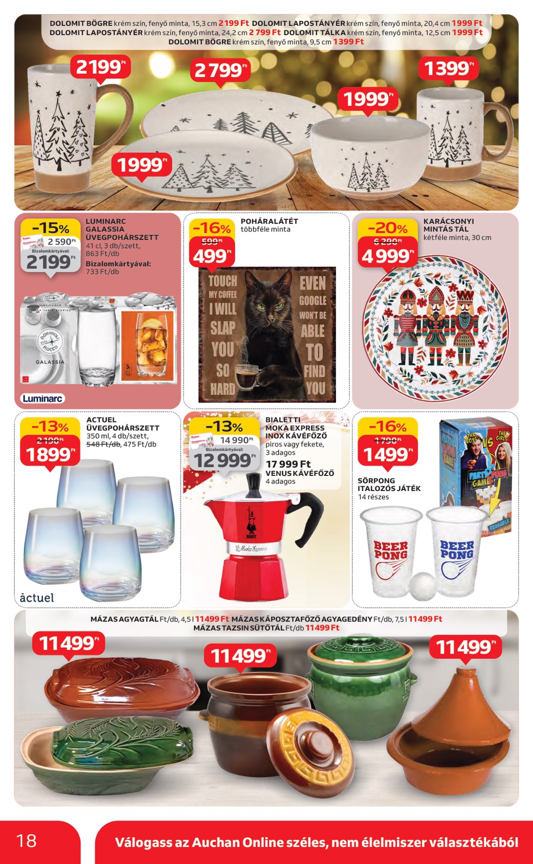 auchan - Auchan - Karácsonyi ajándék ajánlataink akciós újság, érvényes 11.13. - 12.24. - page: 18