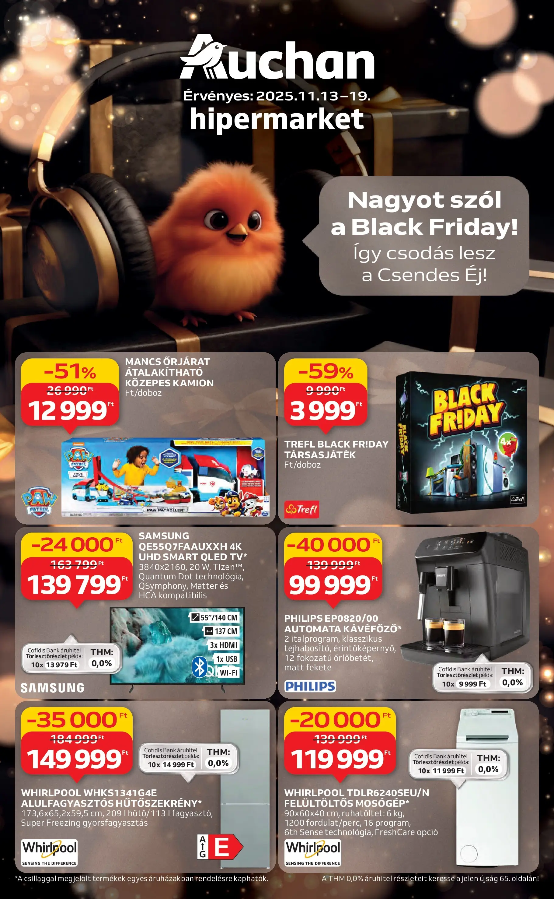 auchan - Auchan Hipermarket - Black Friday akciós újság, érvényes 11.13. - 11.19.