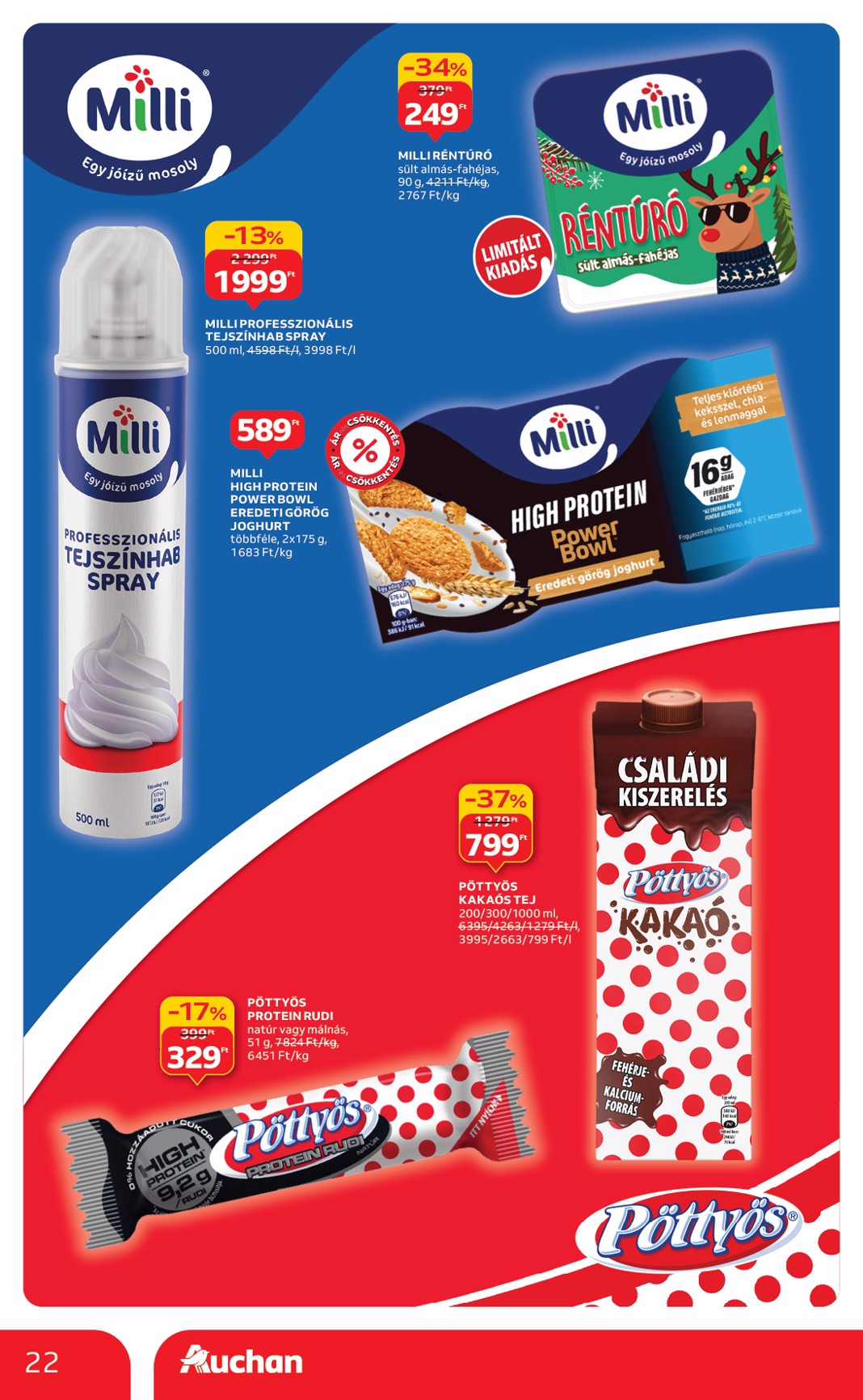 auchan - Auchan Hipermarket akciós újság, érvényes 11.20. - 11.26. - page: 22