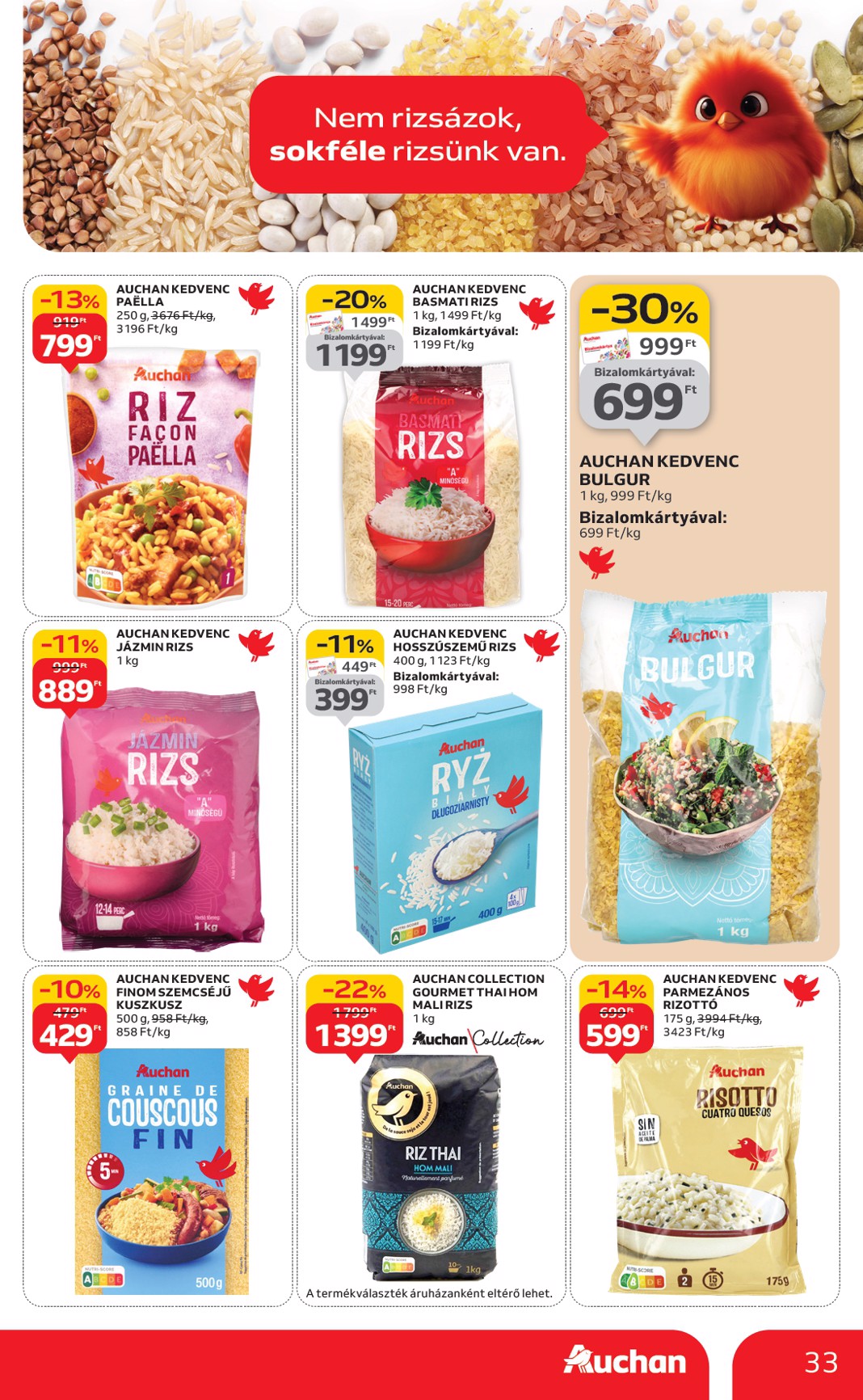 auchan - Auchan Hipermarket akciós újság, érvényes 11.20. - 11.26. - page: 33