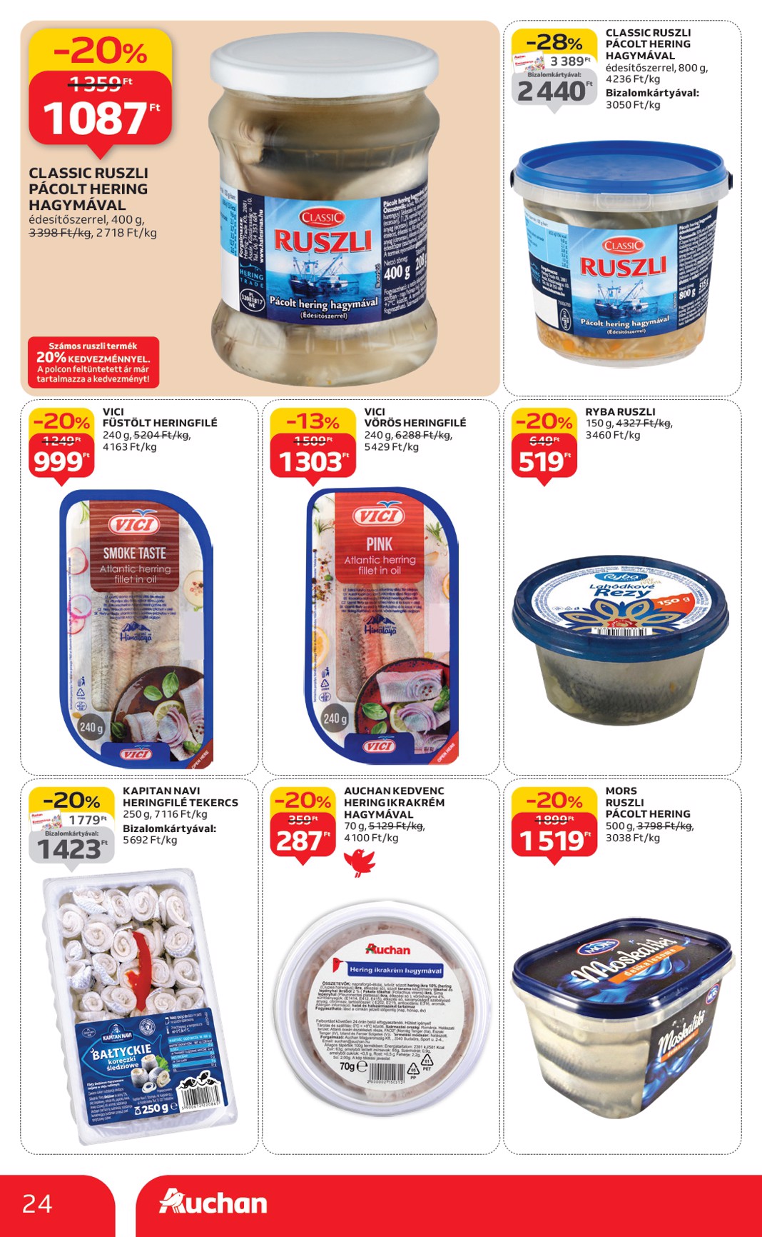 auchan - Auchan Hipermarket akciós újság, érvényes 11.20. - 11.26. - page: 24
