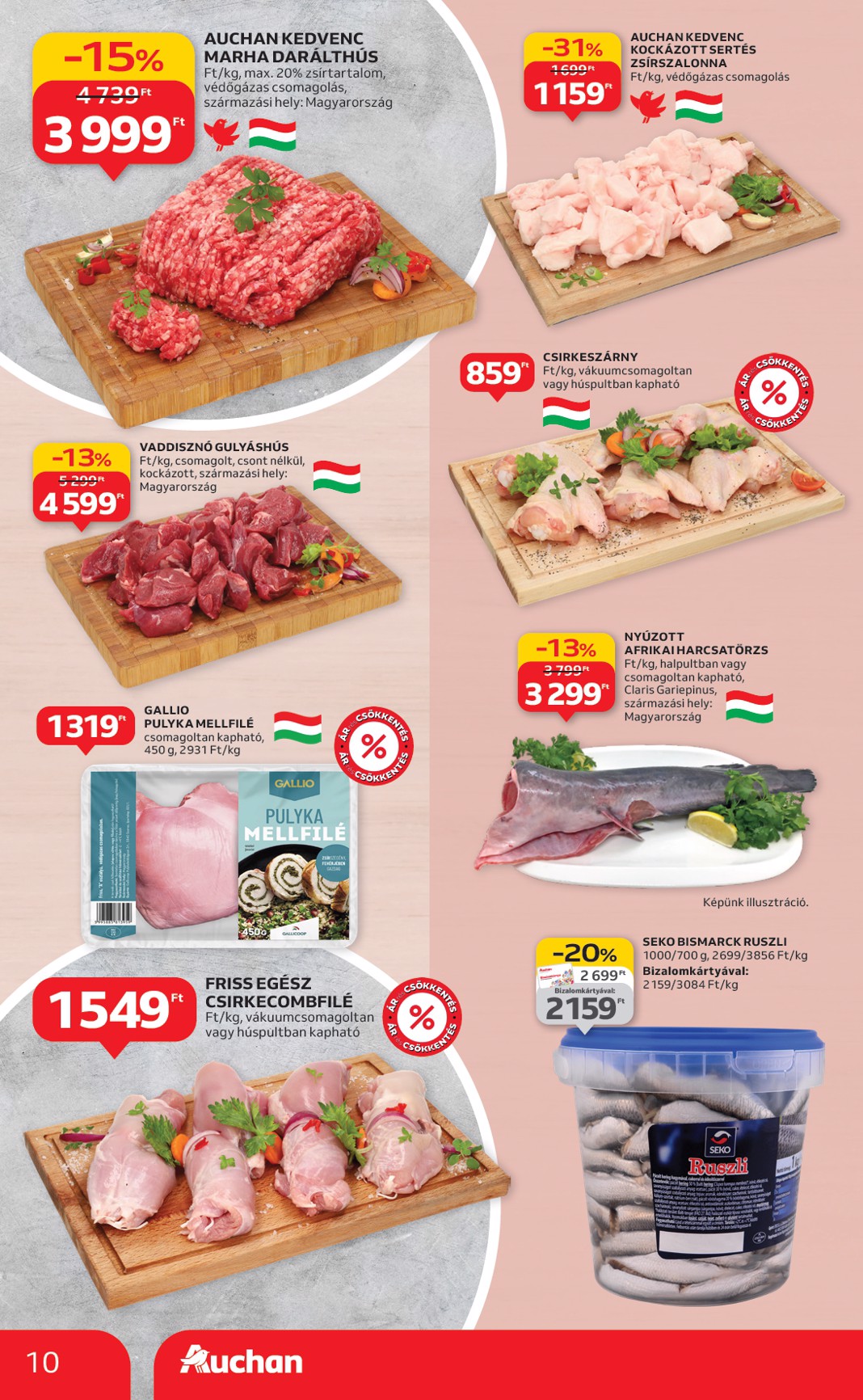 auchan - Auchan Hipermarket akciós újság, érvényes 11.20. - 11.26. - page: 10