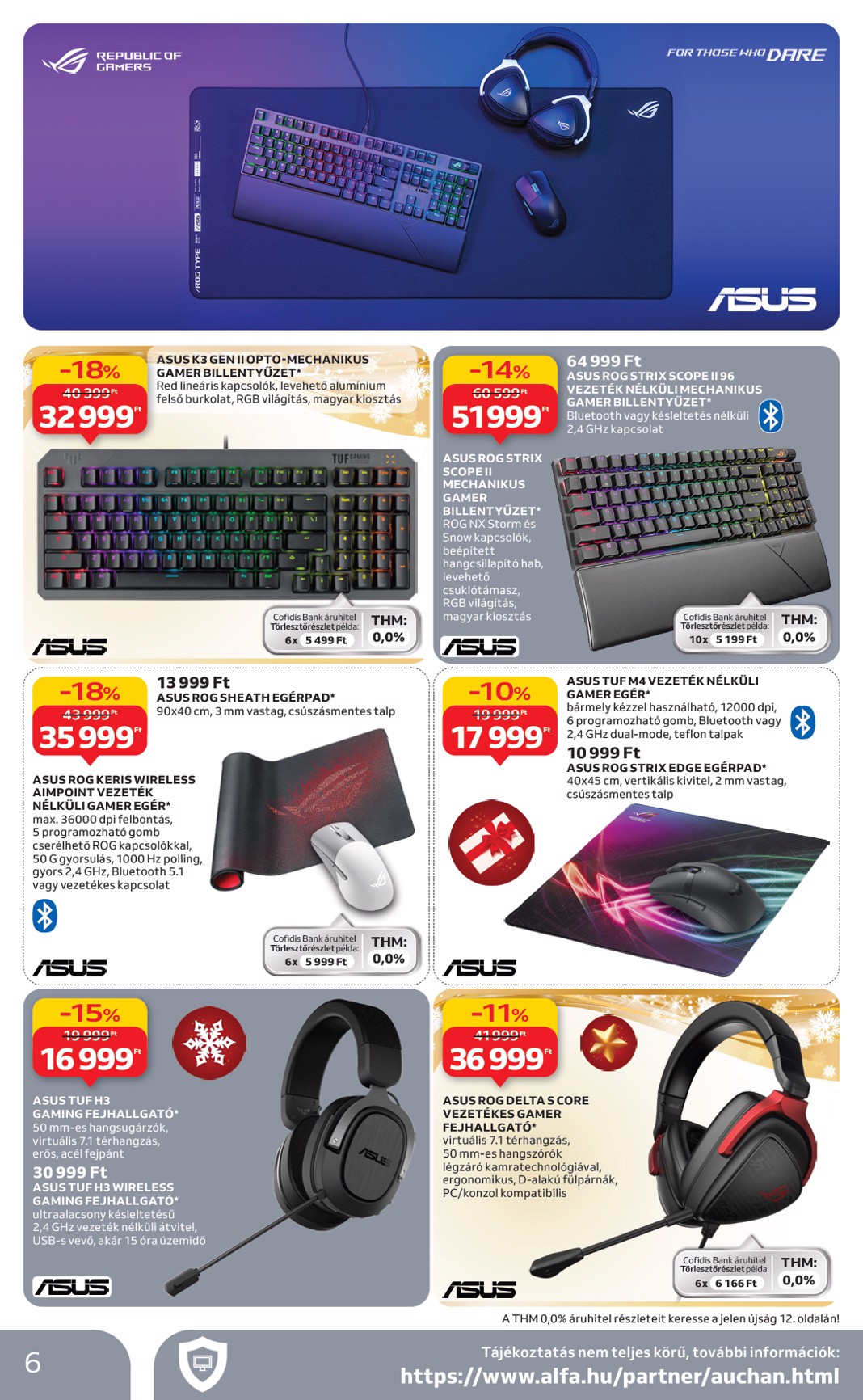 auchan - Auchan - Hipermarket gamer ajánlataink akciós újság, érvényes 11.20. - 12.24. - page: 6