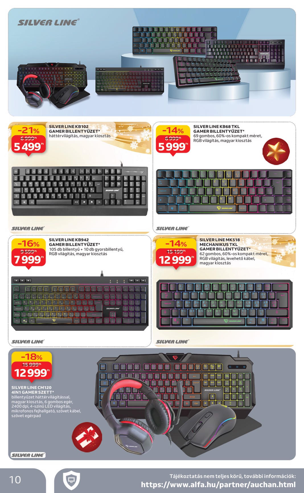 auchan - Auchan - Hipermarket gamer ajánlataink akciós újság, érvényes 11.20. - 12.24. - page: 10