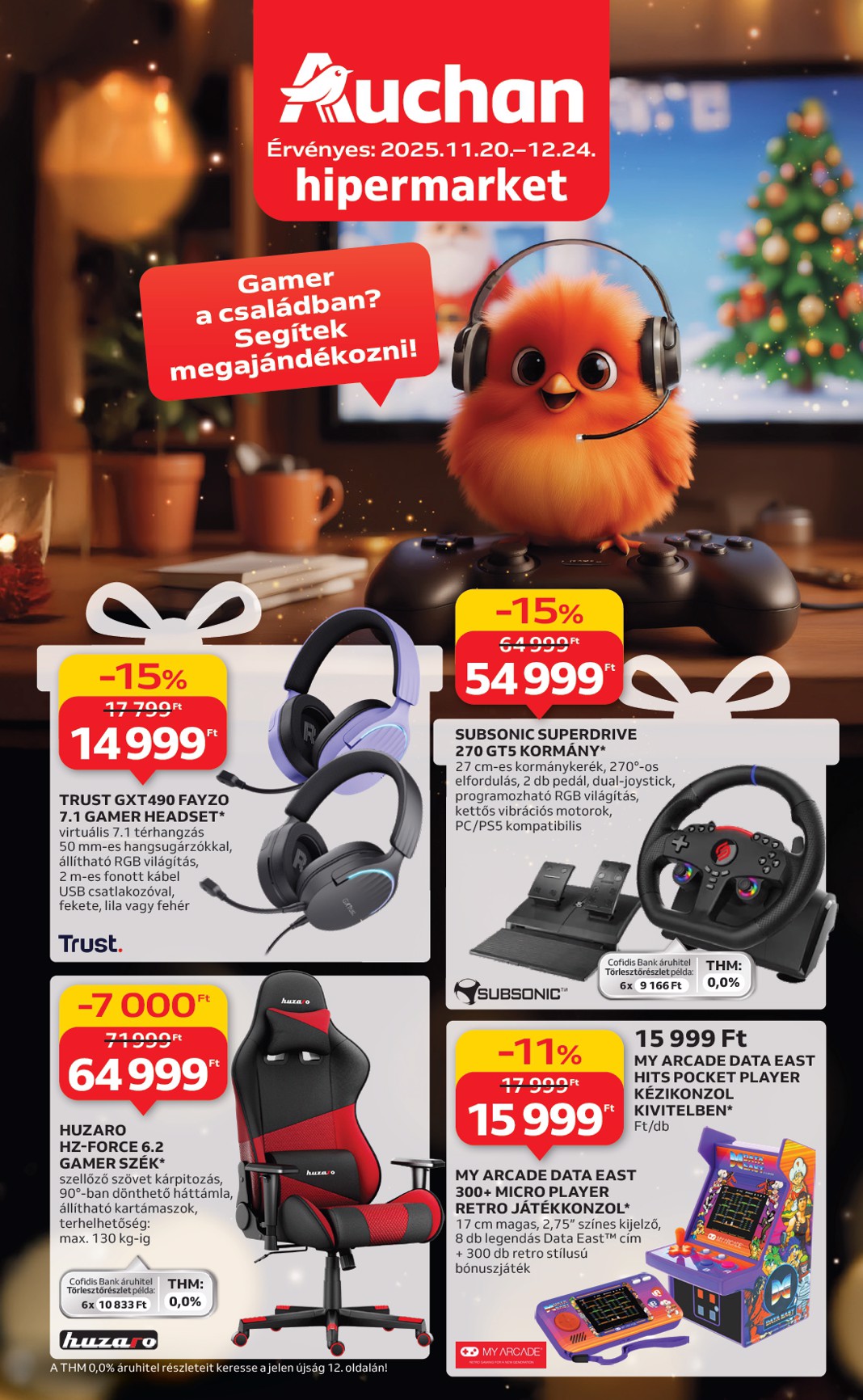 auchan - Auchan - Hipermarket gamer ajánlataink akciós újság, érvényes 11.20. - 12.24.