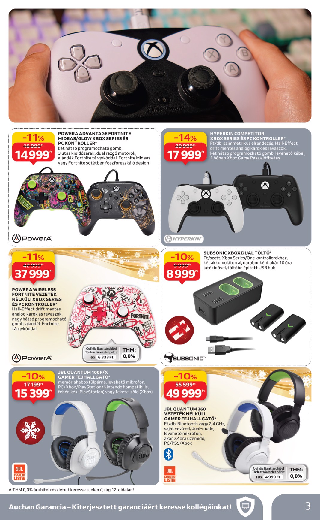 auchan - Auchan - Hipermarket gamer ajánlataink akciós újság, érvényes 11.20. - 12.24. - page: 3