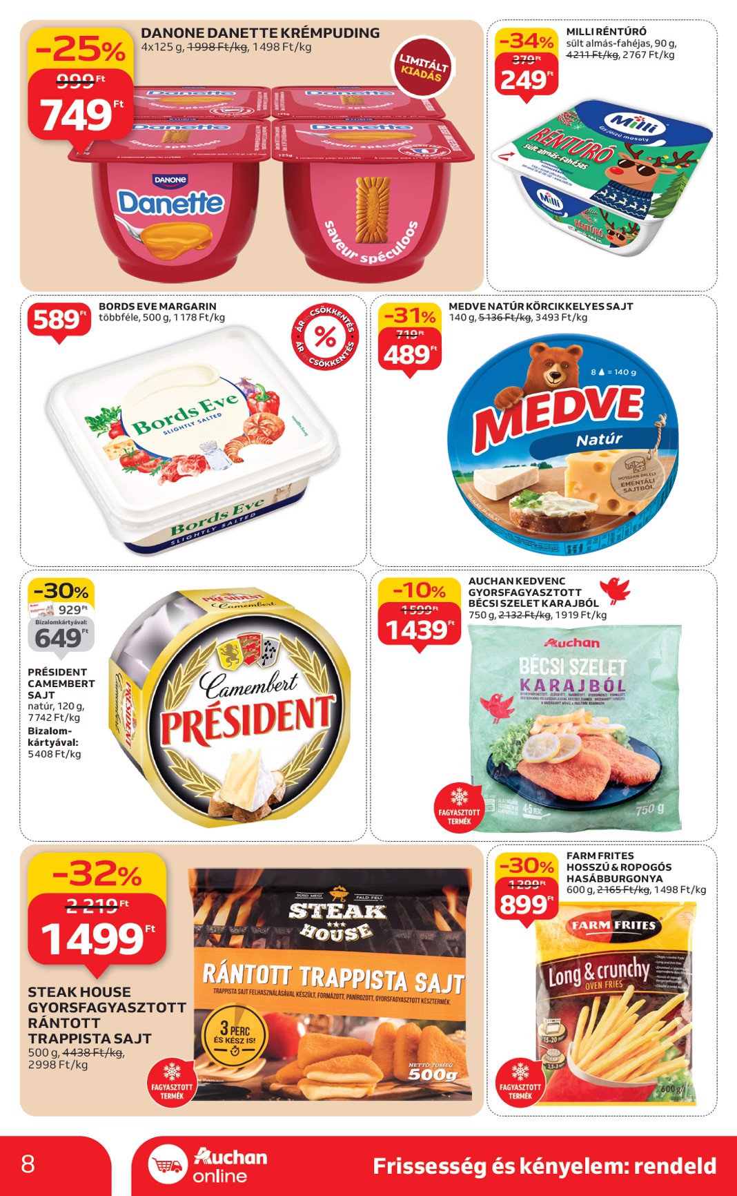 auchan - Auchan szupermarket akciós újság, érvényes 11.20. - 11.26. - page: 8
