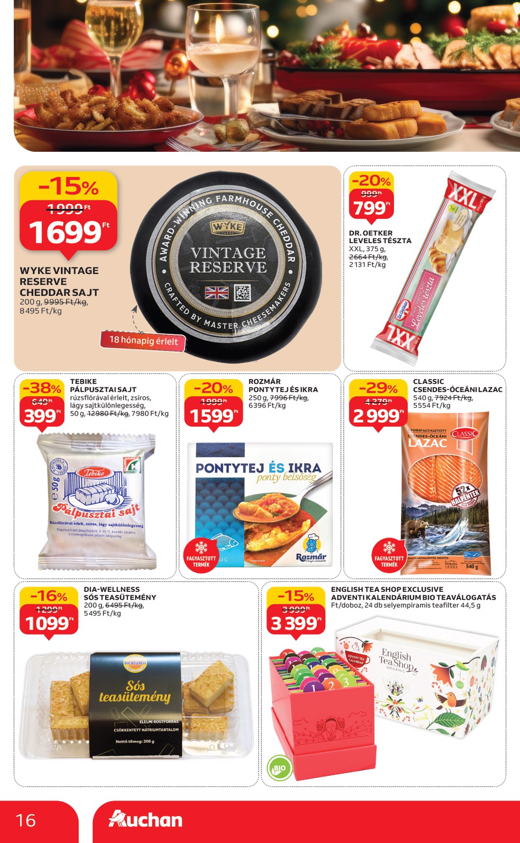 auchan - Auchan szupermarket akciós újság, érvényes 11.20. - 11.26. - page: 16