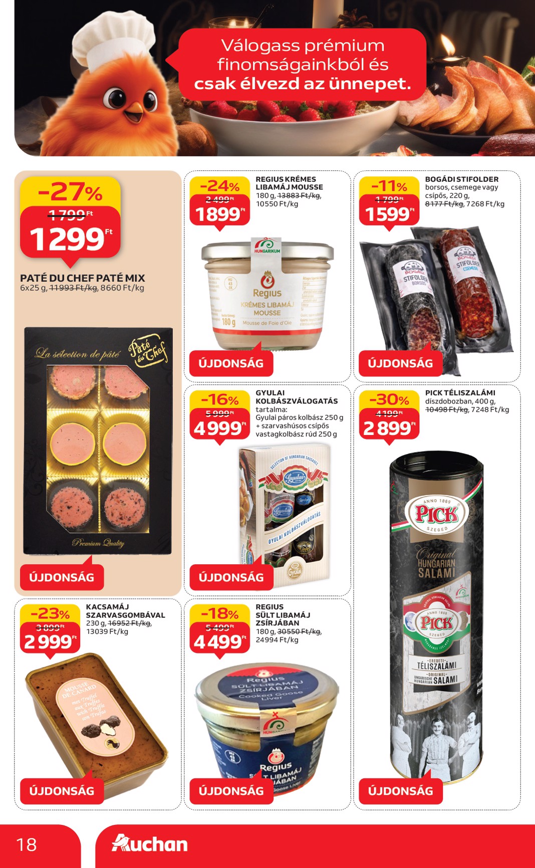 auchan - Auchan szupermarket akciós újság, érvényes 11.20. - 11.26. - page: 18