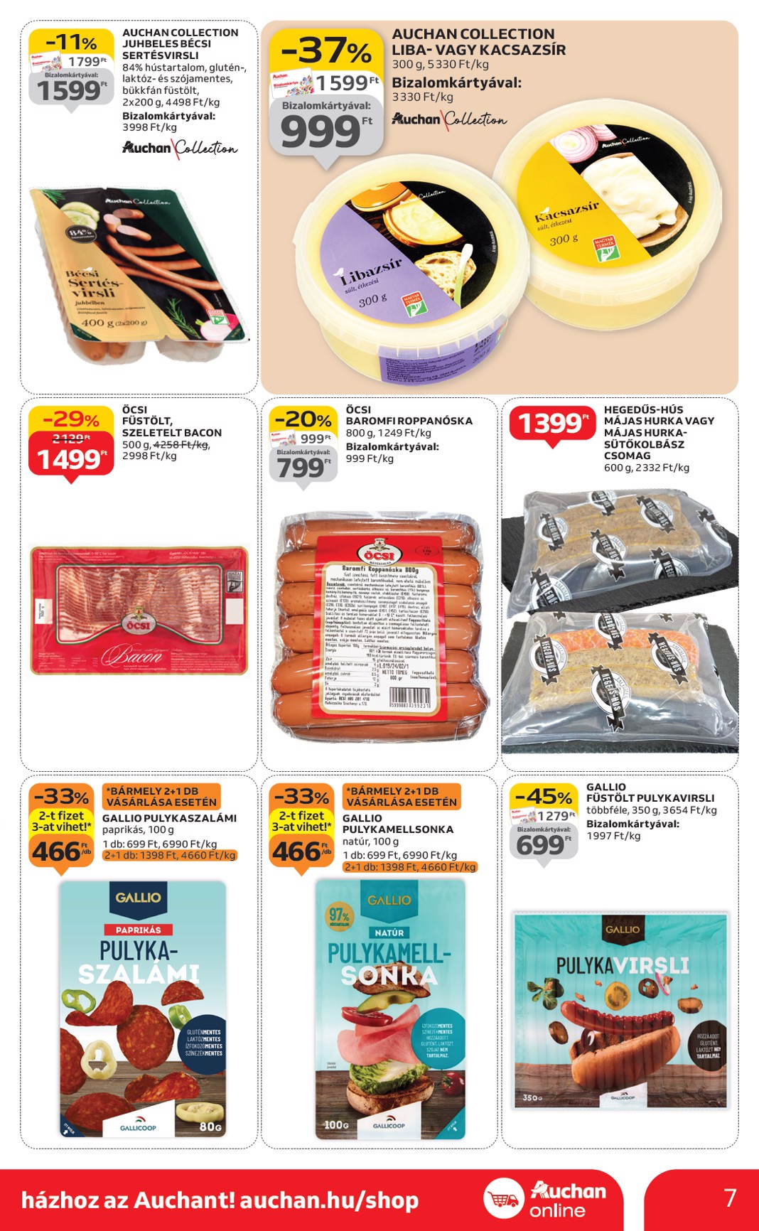 auchan - Auchan szupermarket akciós újság, érvényes 11.20. - 11.26. - page: 7