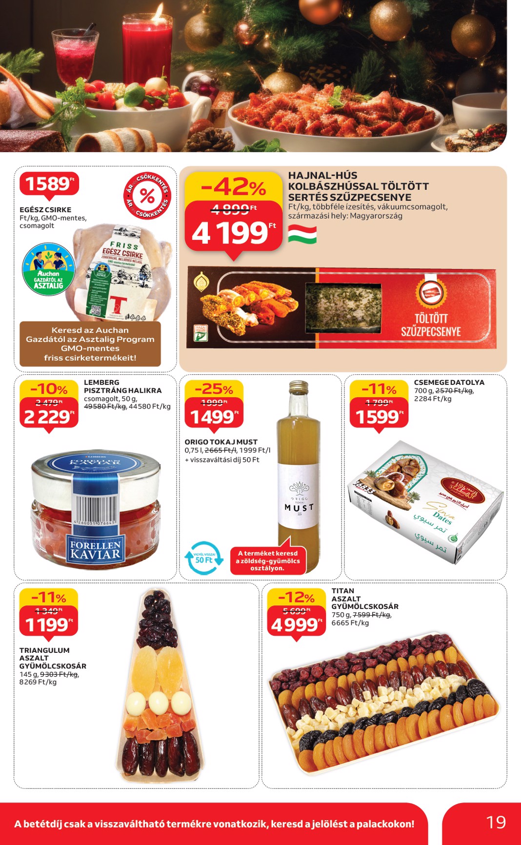 auchan - Auchan szupermarket akciós újság, érvényes 11.20. - 11.26. - page: 19
