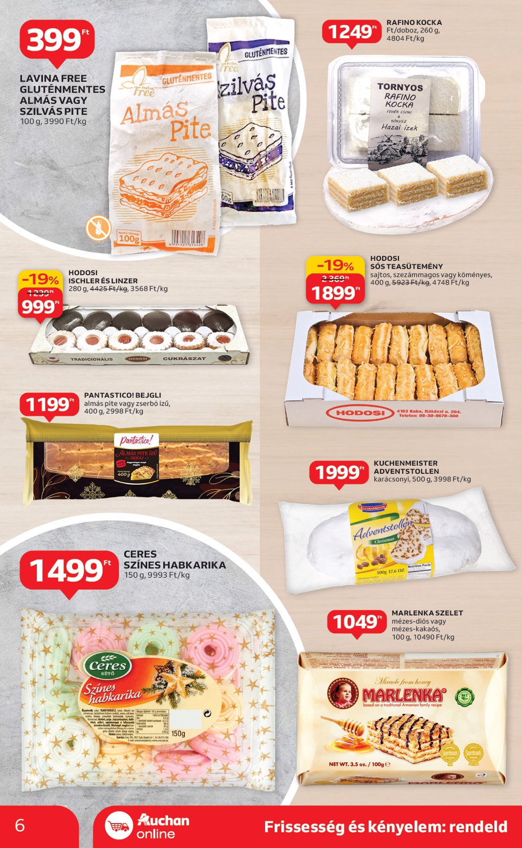 auchan - Auchan szupermarket akciós újság, érvényes 11.20. - 11.26. - page: 6