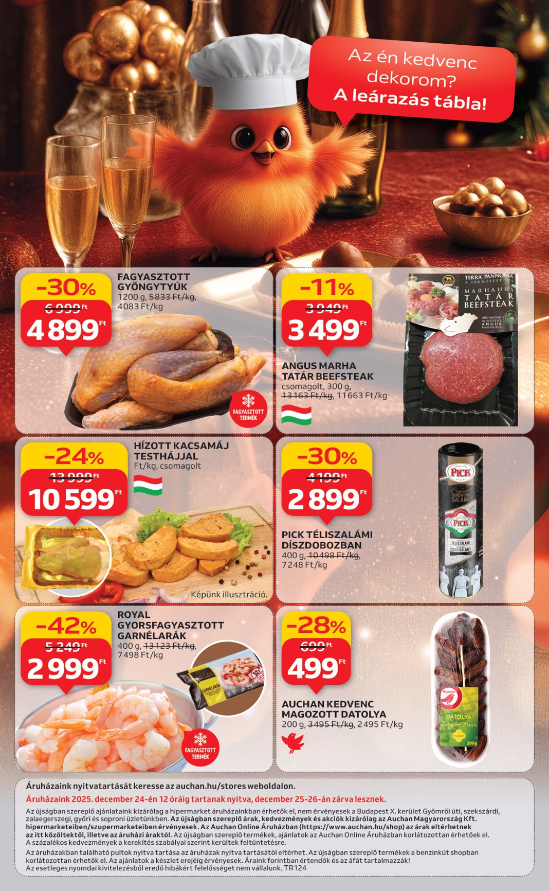 auchan - Auchan - Karácsonyi prémium élelmiszer hipermarket ajánlataink - Hipermarket akciós újság, érvényes 11.20. - 12.24. - page: 36