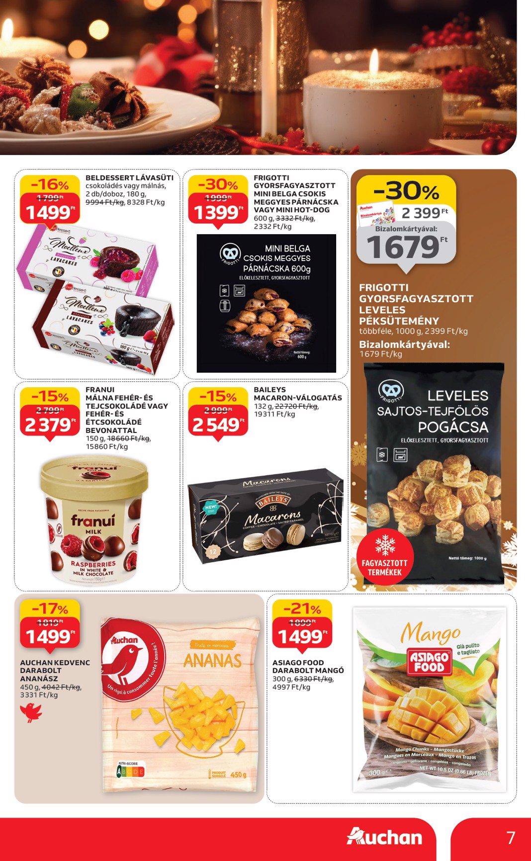 auchan - Auchan - Karácsonyi prémium élelmiszer hipermarket ajánlataink - Hipermarket akciós újság, érvényes 11.20. - 12.24. - page: 7