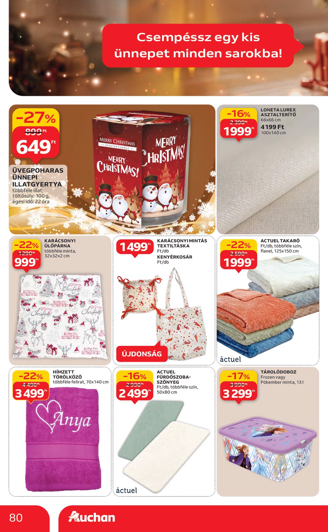 auchan - Auchan Hipermarket akciós újság, érvényes 11.27. - 12.03. - page: 80