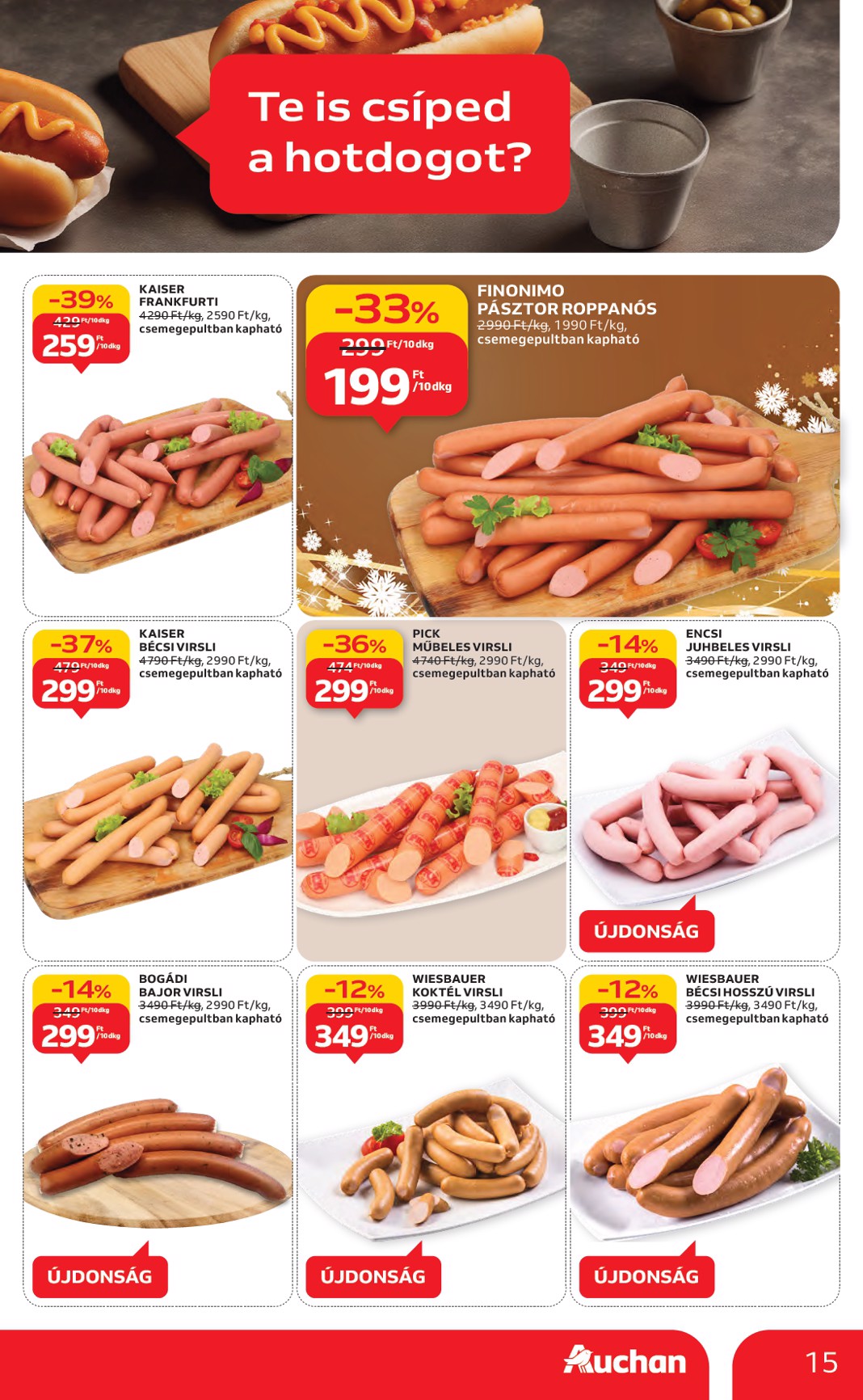 auchan - Auchan Hipermarket akciós újság, érvényes 11.27. - 12.03. - page: 15