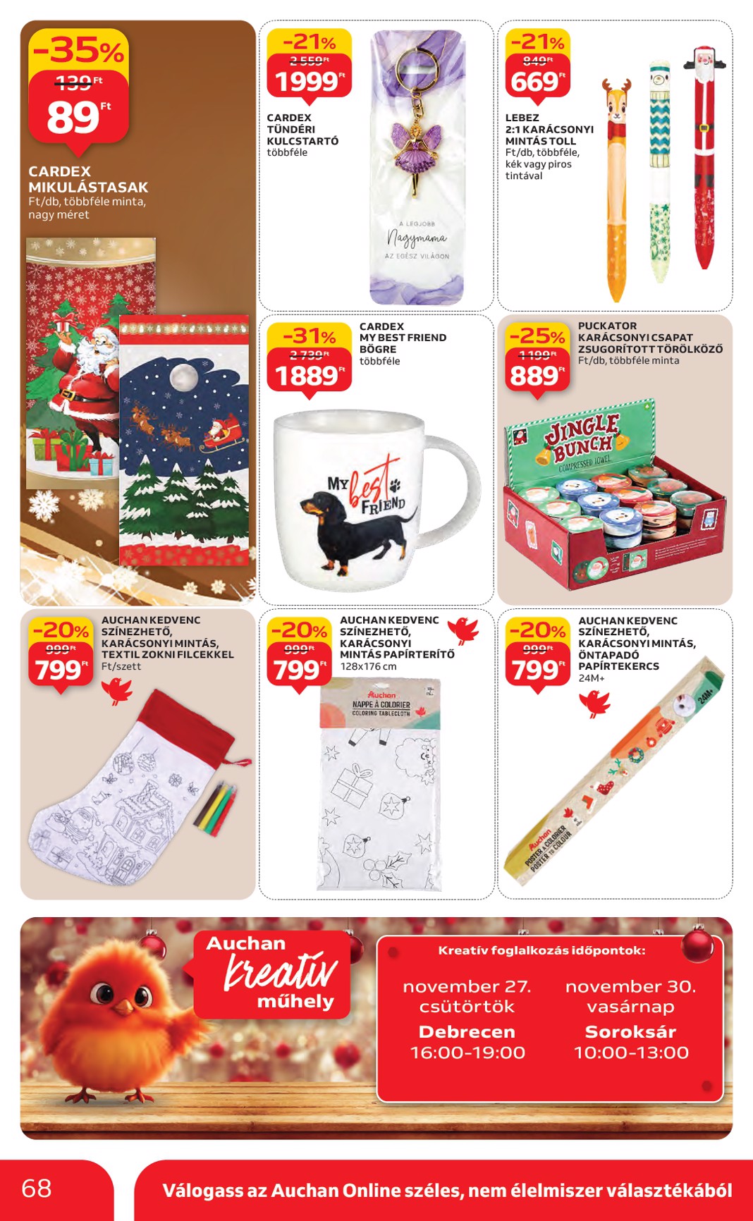 auchan - Auchan Hipermarket akciós újság, érvényes 11.27. - 12.03. - page: 68