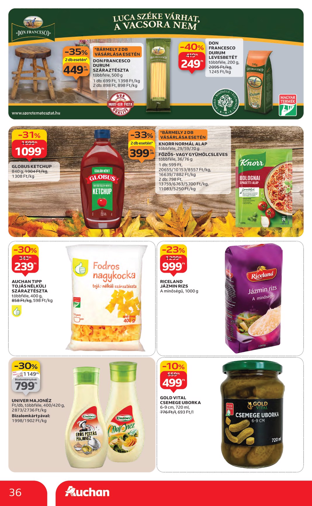 auchan - Auchan Hipermarket akciós újság, érvényes 11.27. - 12.03. - page: 36