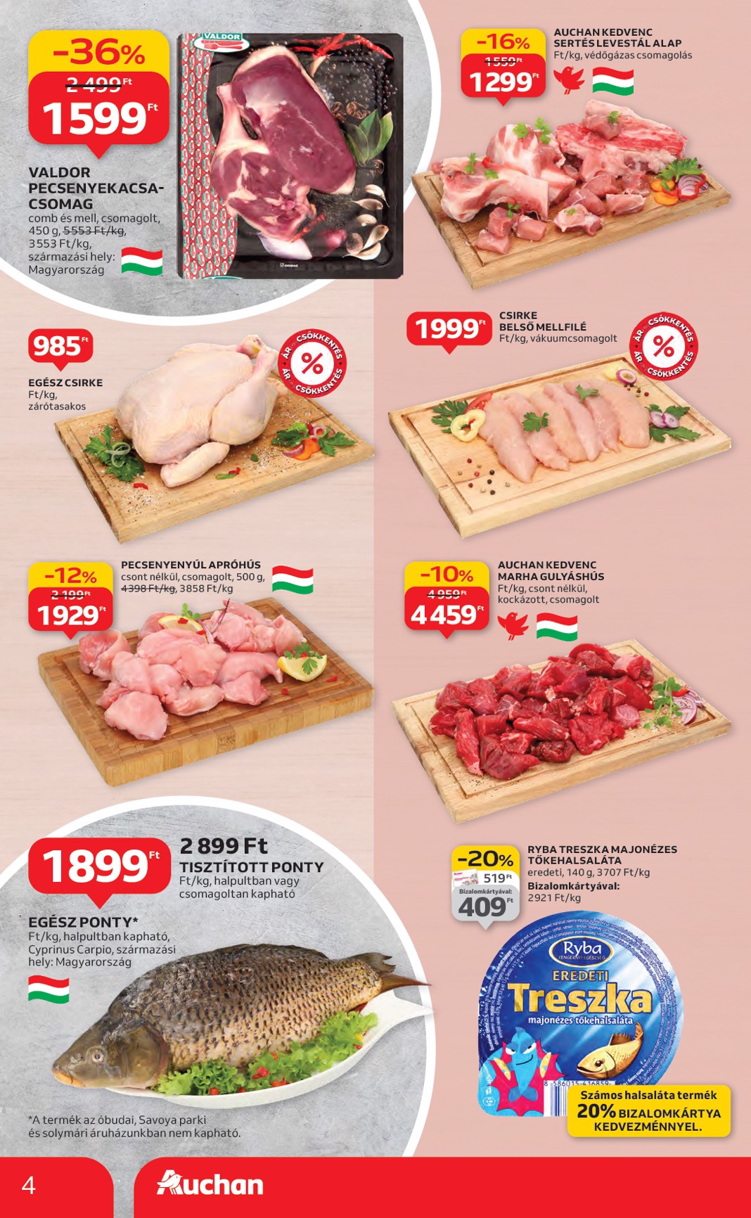 auchan - Auchan Hipermarket akciós újság, érvényes 11.27. - 12.03. - page: 4