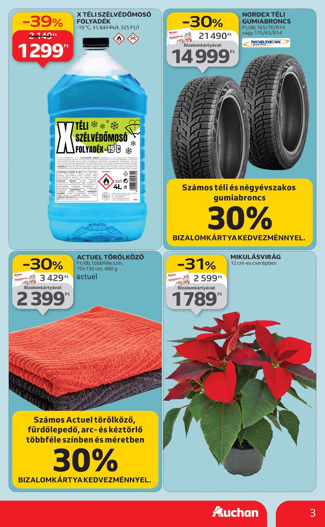 auchan - Auchan Hipermarket akciós újság, érvényes 11.27. - 12.03. - page: 3