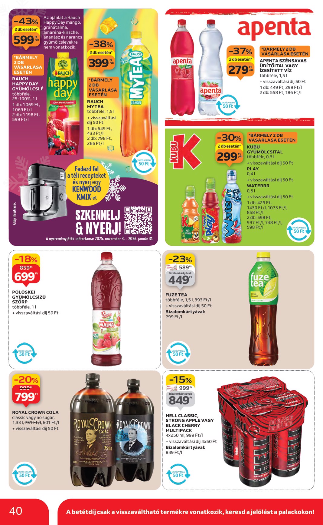 auchan - Auchan Hipermarket akciós újság, érvényes 11.27. - 12.03. - page: 40