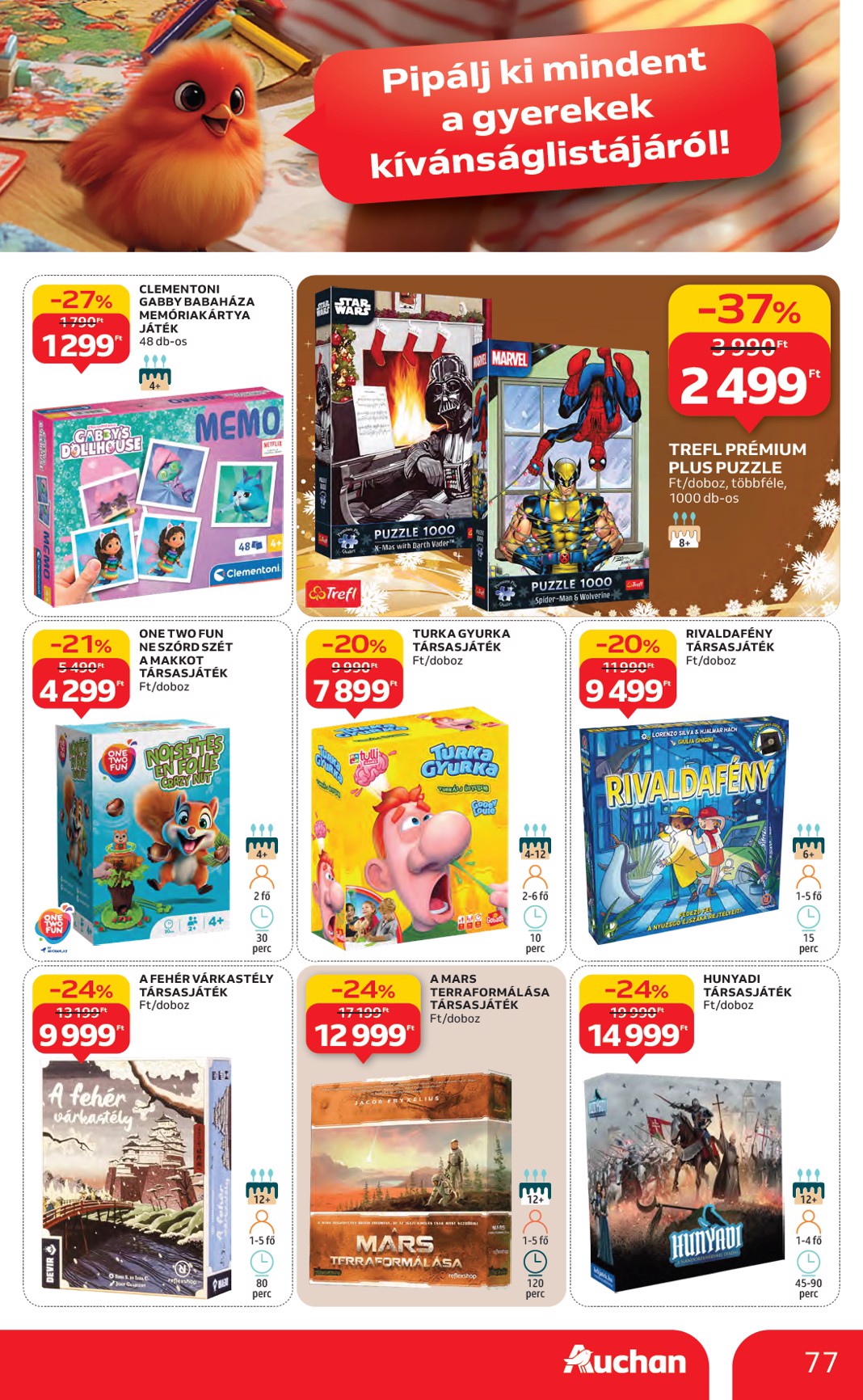 auchan - Auchan Hipermarket akciós újság, érvényes 11.27. - 12.03. - page: 77