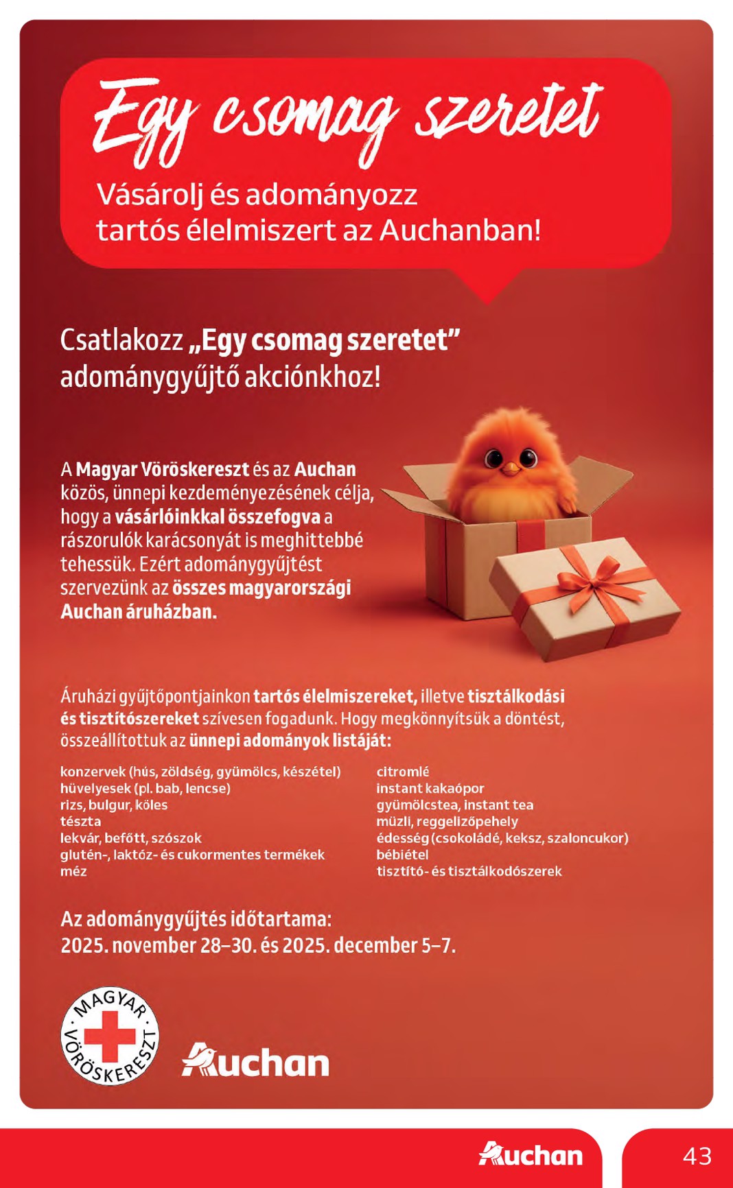 auchan - Auchan Hipermarket akciós újság, érvényes 11.27. - 12.03. - page: 43