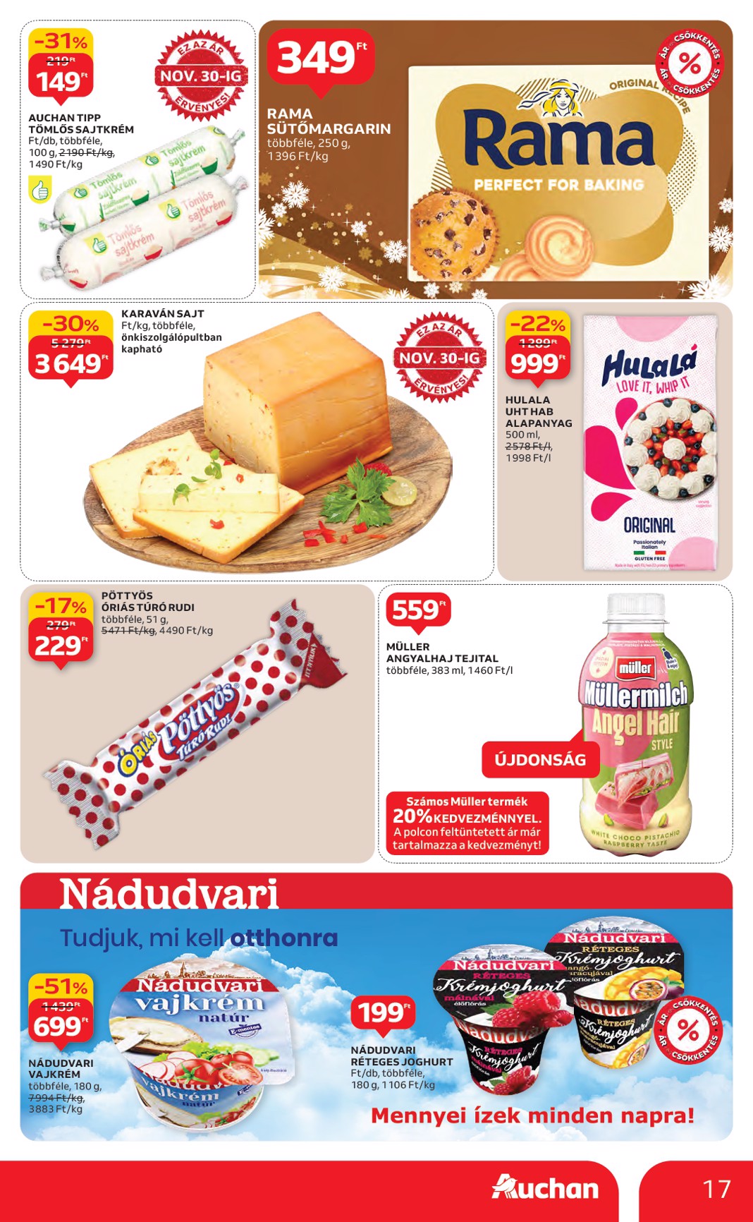 auchan - Auchan Hipermarket akciós újság, érvényes 11.27. - 12.03. - page: 17