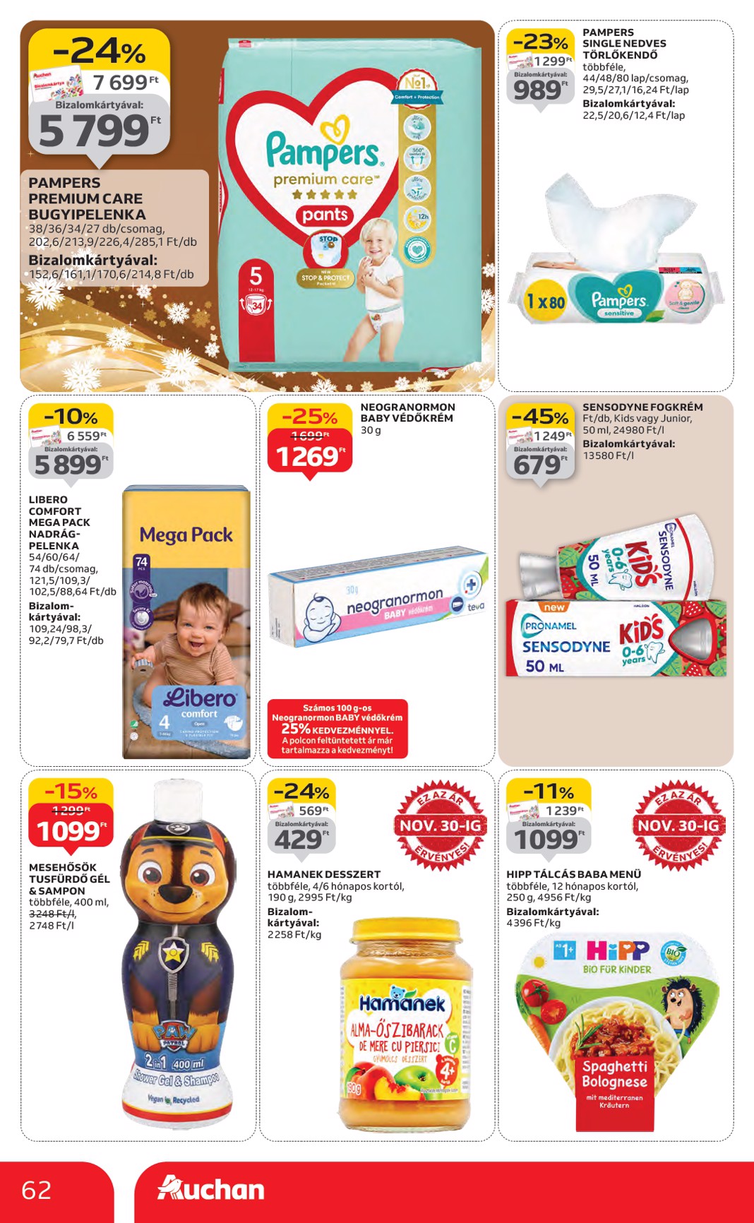 auchan - Auchan Hipermarket akciós újság, érvényes 11.27. - 12.03. - page: 62