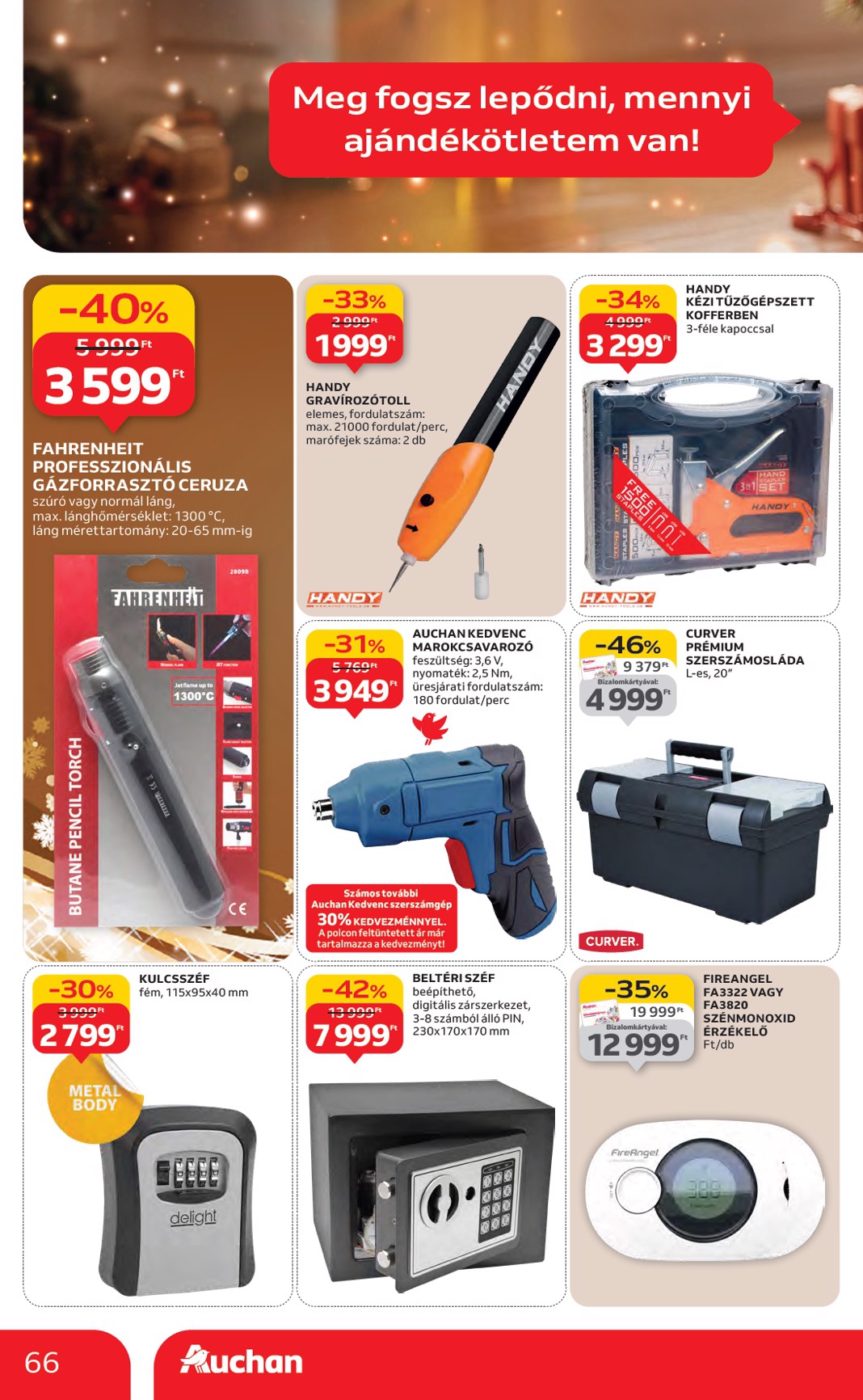 auchan - Auchan Hipermarket akciós újság, érvényes 11.27. - 12.03. - page: 66