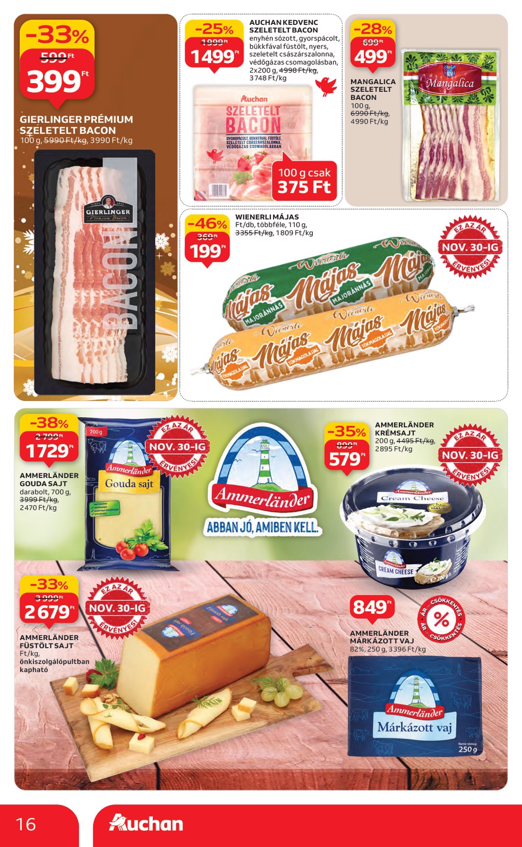 auchan - Auchan Hipermarket akciós újság, érvényes 11.27. - 12.03. - page: 16