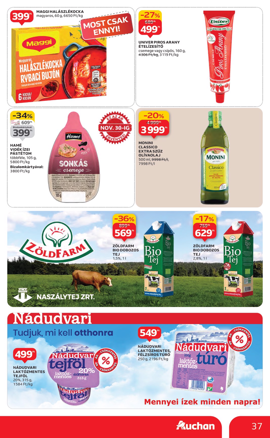auchan - Auchan Hipermarket akciós újság, érvényes 11.27. - 12.03. - page: 37