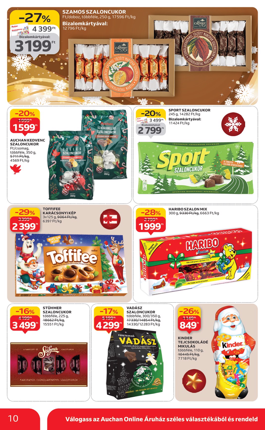 auchan - Auchan szupermarket akciós újság, érvényes 11.27. - 12.03. - page: 10