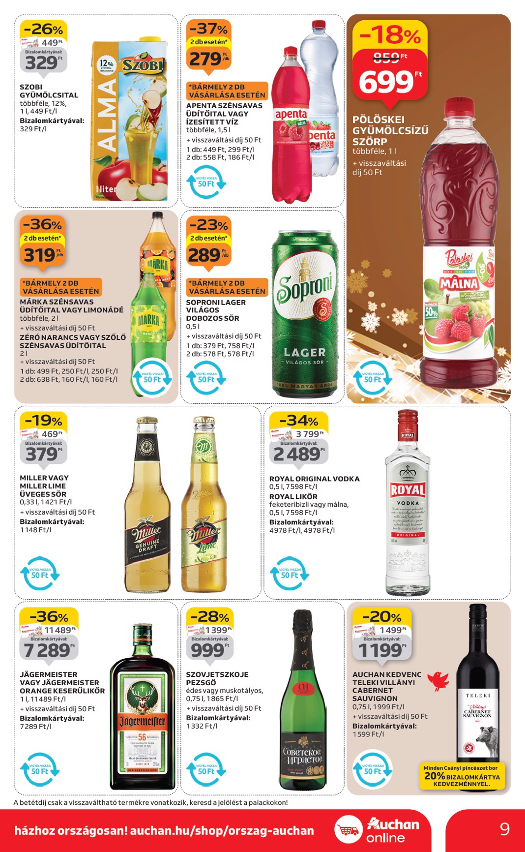 auchan - Auchan szupermarket akciós újság, érvényes 11.27. - 12.03. - page: 9