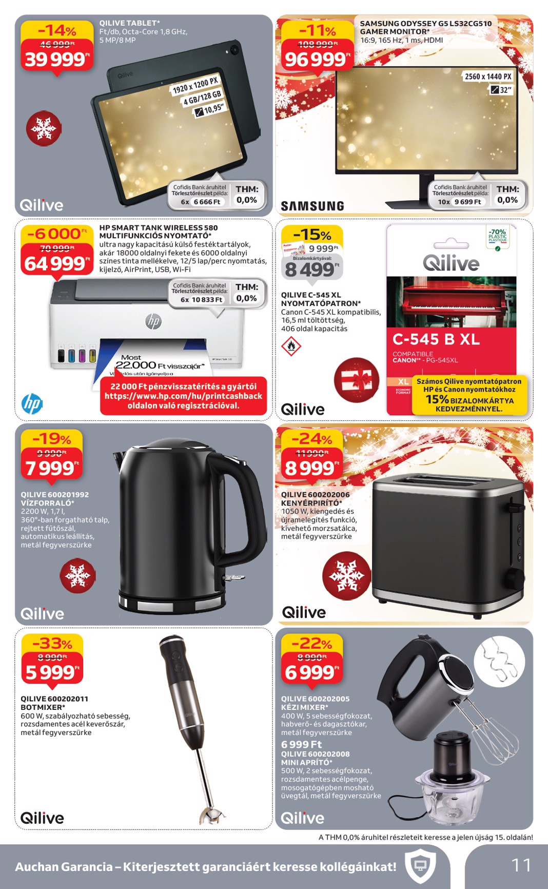 auchan - Auchan - Elektronikai ajánlataink akciós újság, érvényes 11.27. - 12.10. - page: 11