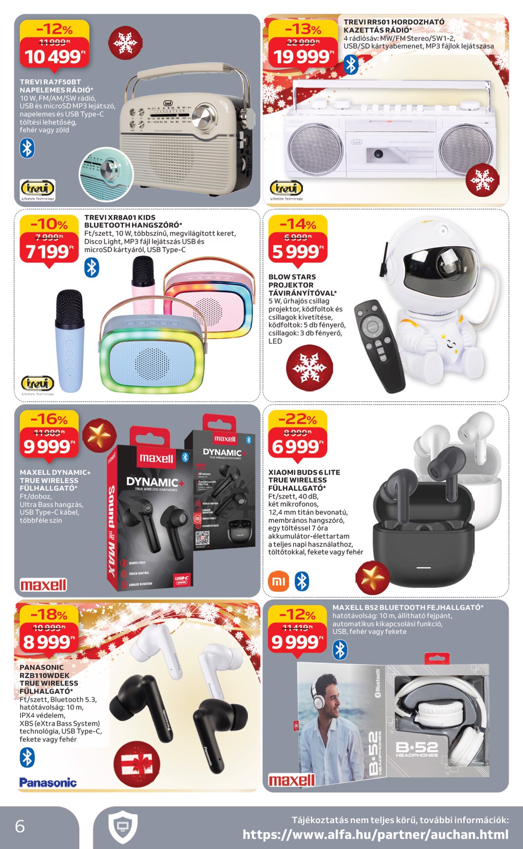 auchan - Auchan - Elektronikai ajánlataink akciós újság, érvényes 11.27. - 12.10. - page: 6