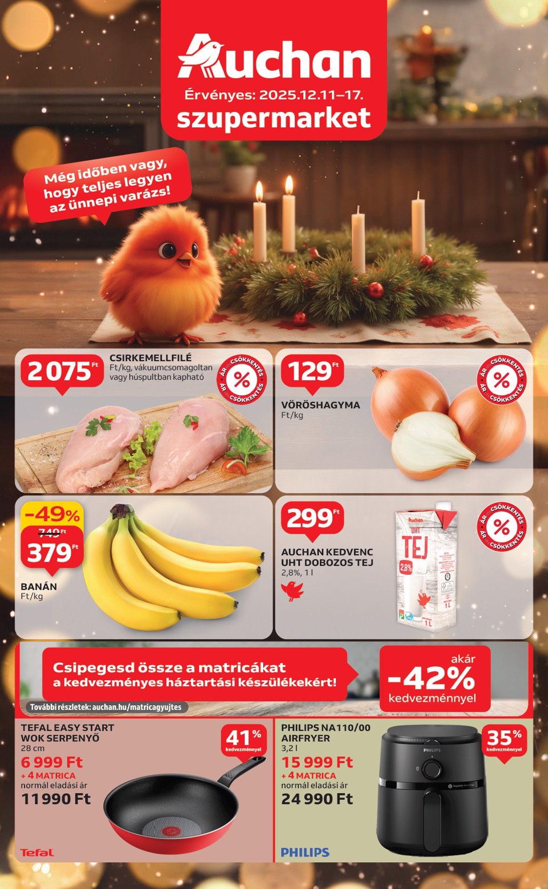 auchan - Auchan szupermarket akciós újság, érvényes 12.11. - 12.17.
